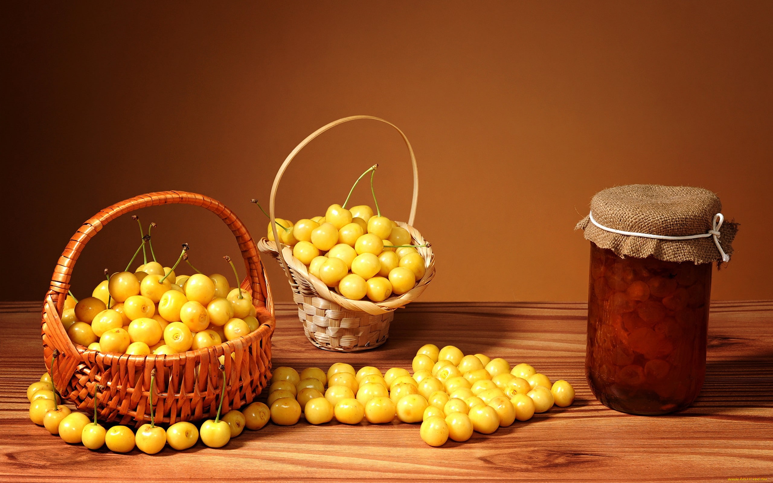 jars, still life, 2K, fruit, food, HD Wallpaper