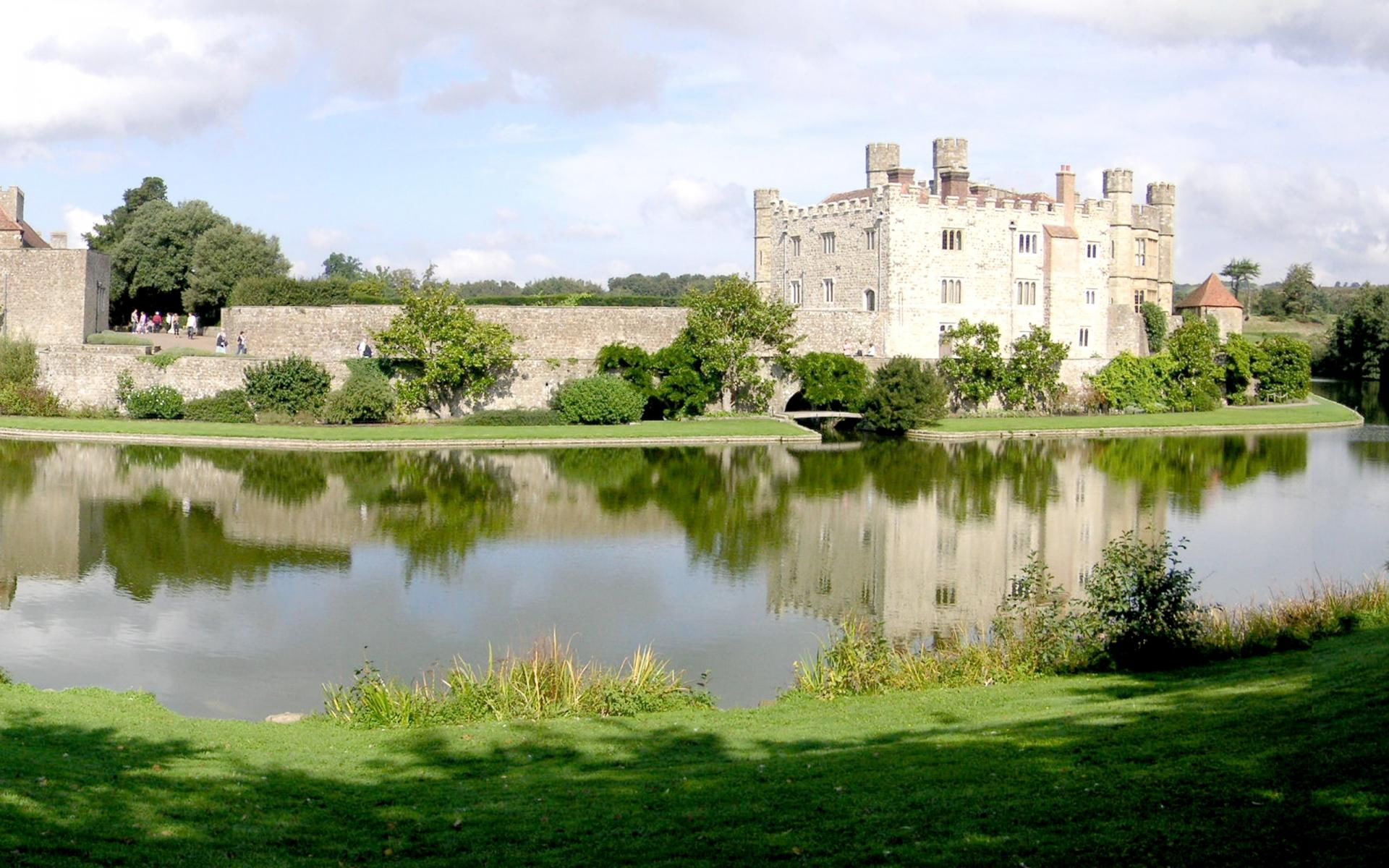 castle, architecture, castles, leeds, nature and landscapes, nature, 1080P, monastery, HD Wallpaper