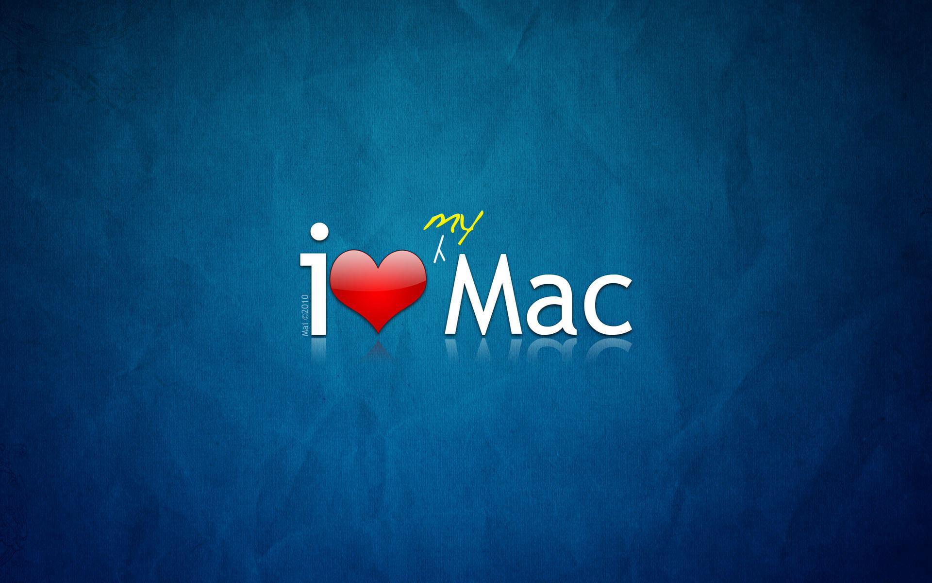 mac, apple, love, macintosh, text, 1080P, computers, 1920x1200, HD Wallpaper