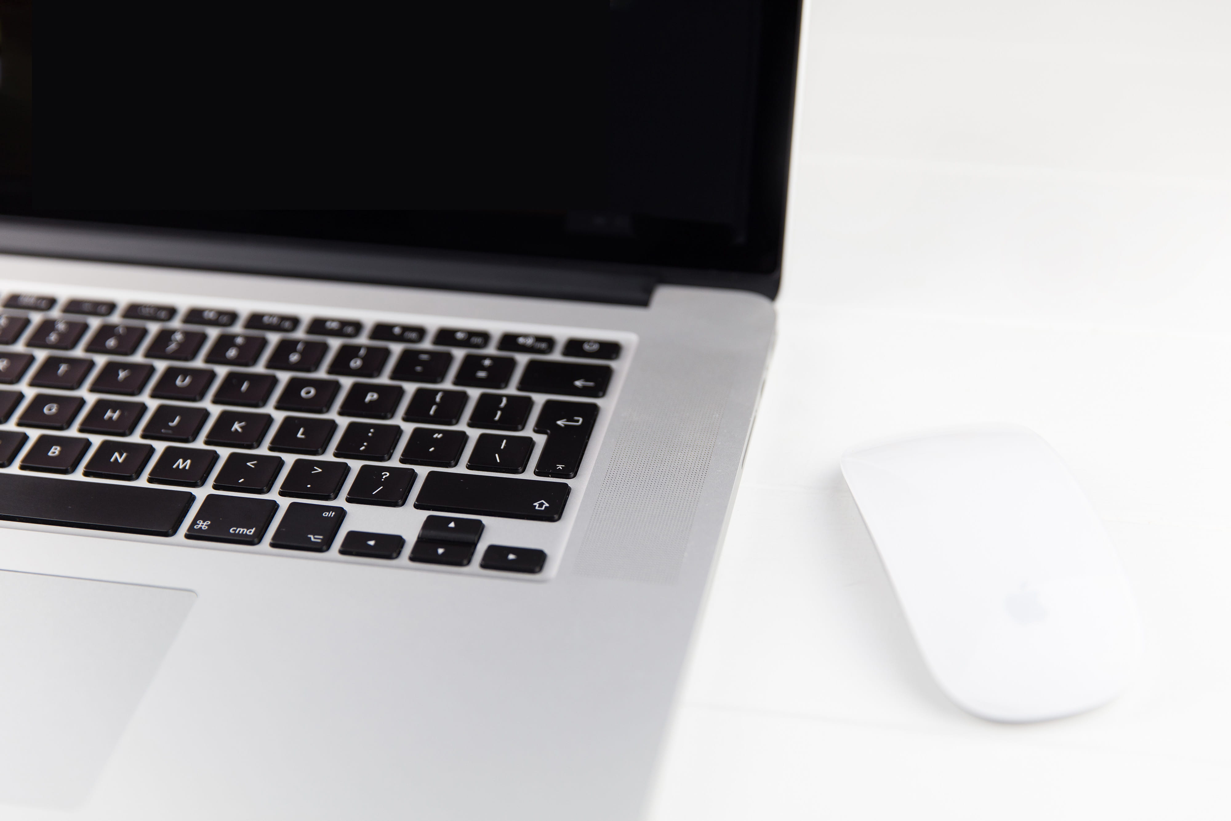 laptop, white color, furniture, pC, computer part, computer equipment, apple, desk, computer Key, business, connection, work, no People, internet, pure, HD Wallpaper
