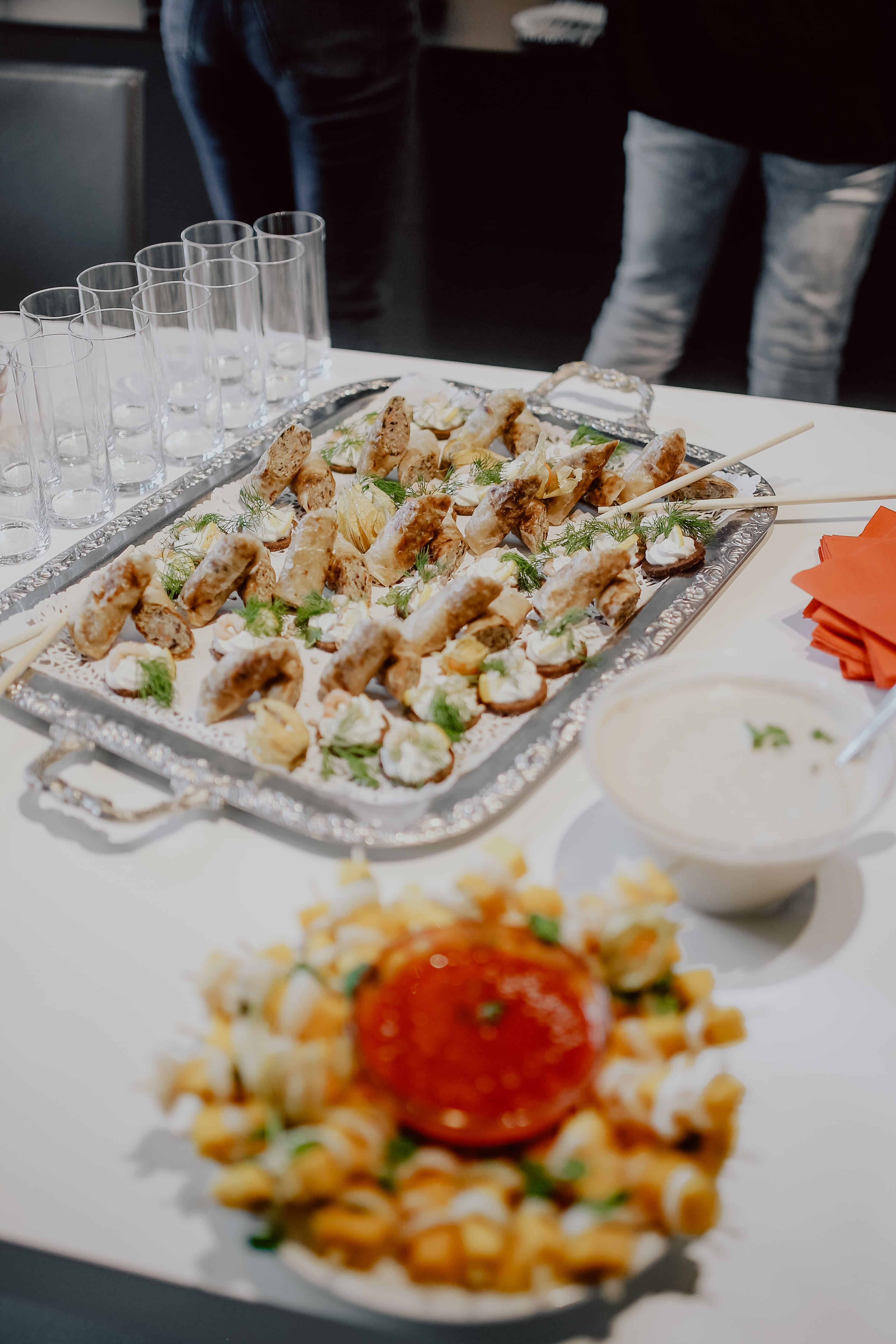 wellbeing, party, event, high angle view, tray, buffet, restaurant, serving size, plate, catering, lunch, table, indulgence, festive, crockery, incidental people, Phone HD Wallpaper