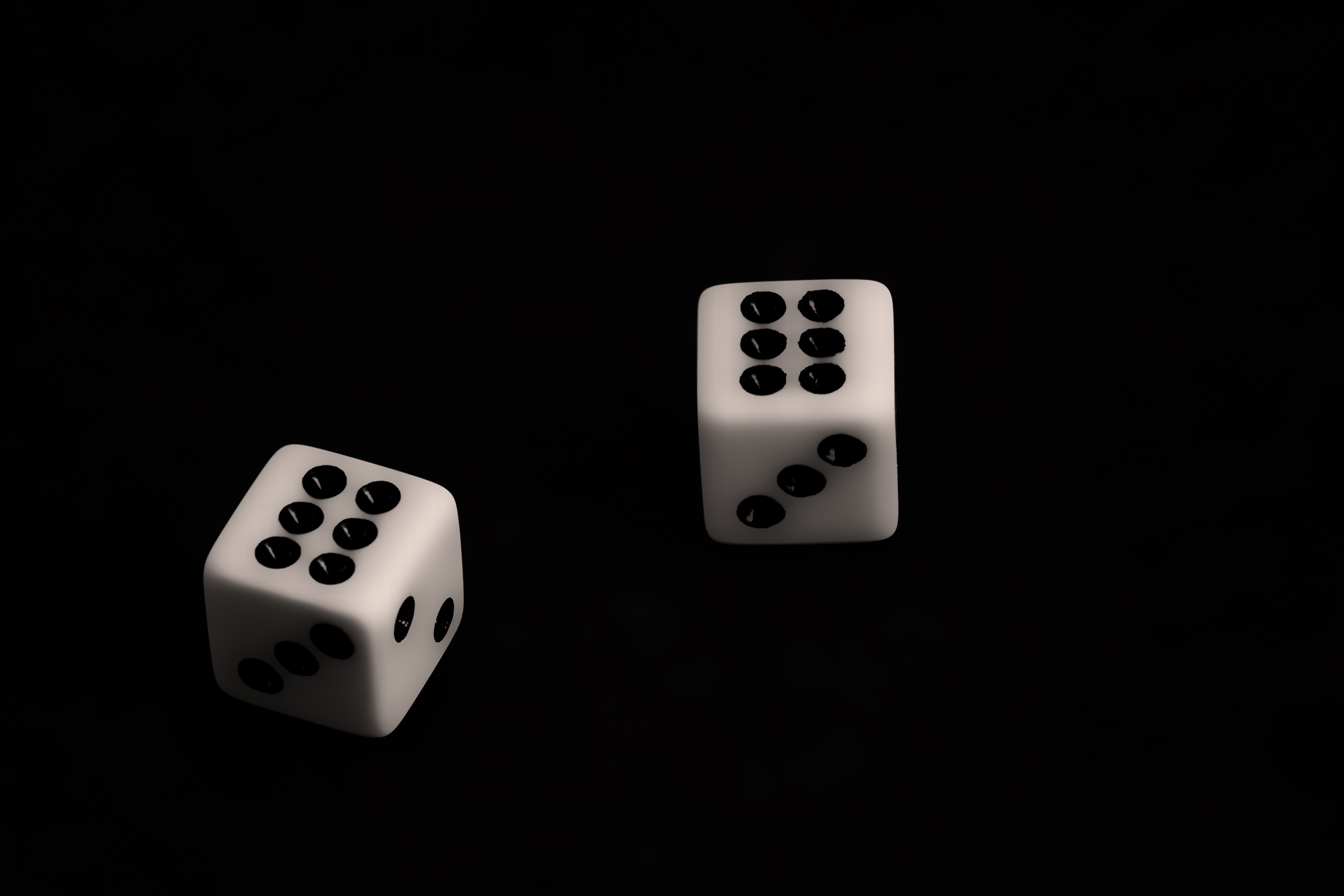 indoors, game of chance, jackpot, symbol, cut out, studio shot, surface, chance, number, leisure games, play, game, risk, two, cube, black color, icon, HD Wallpaper