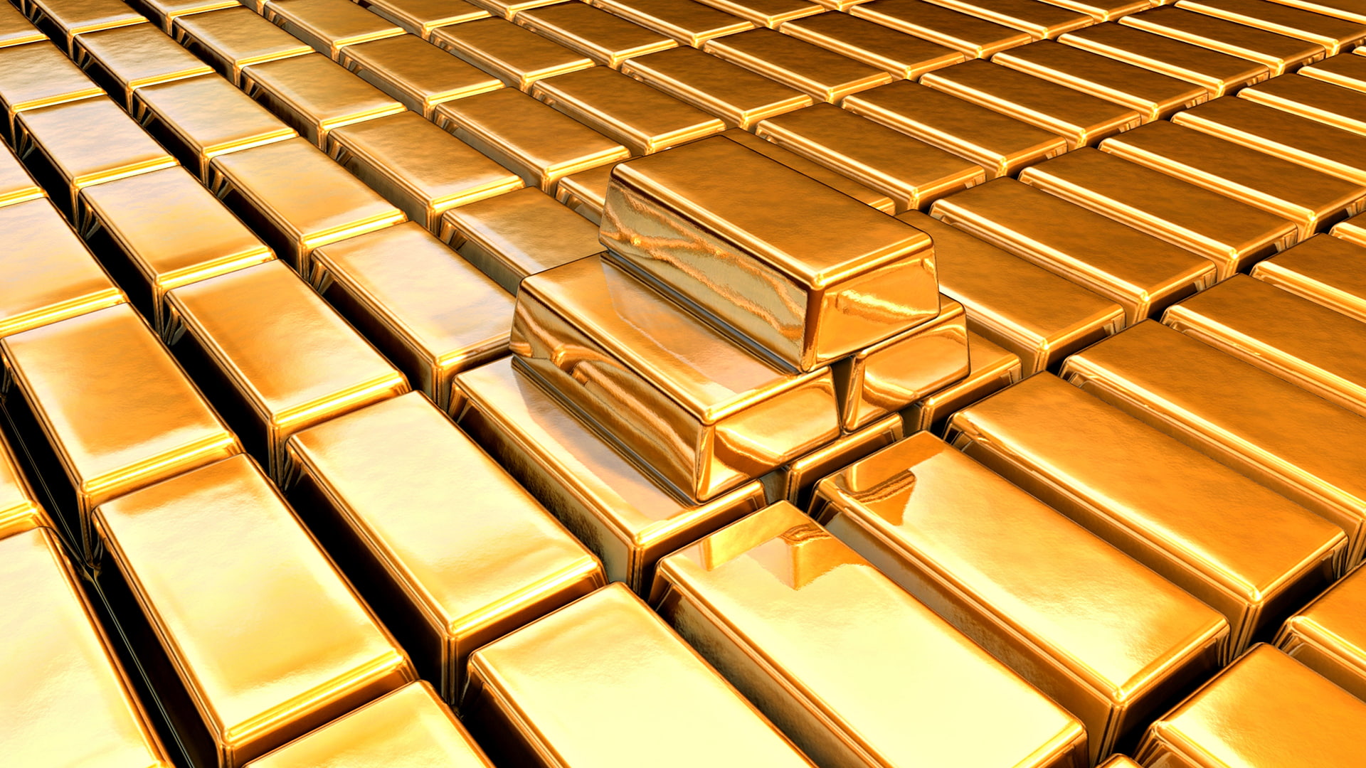 high angle view, in a row, built structure, gold, no people, pattern, close-up, lot, indoors, large group of objects, nature, 1080P, architecture, day, HD Wallpaper