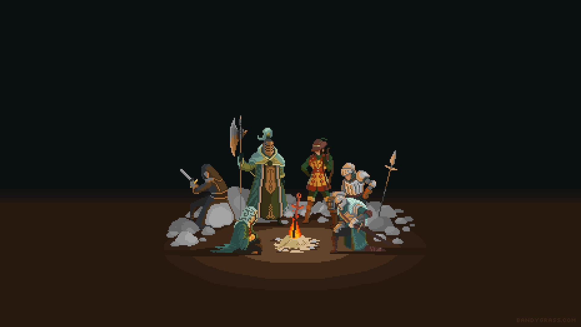 Dark Souls, Pixel Art, Gentleman, video games, Dark Souls II, 1080P, HD Wallpaper
