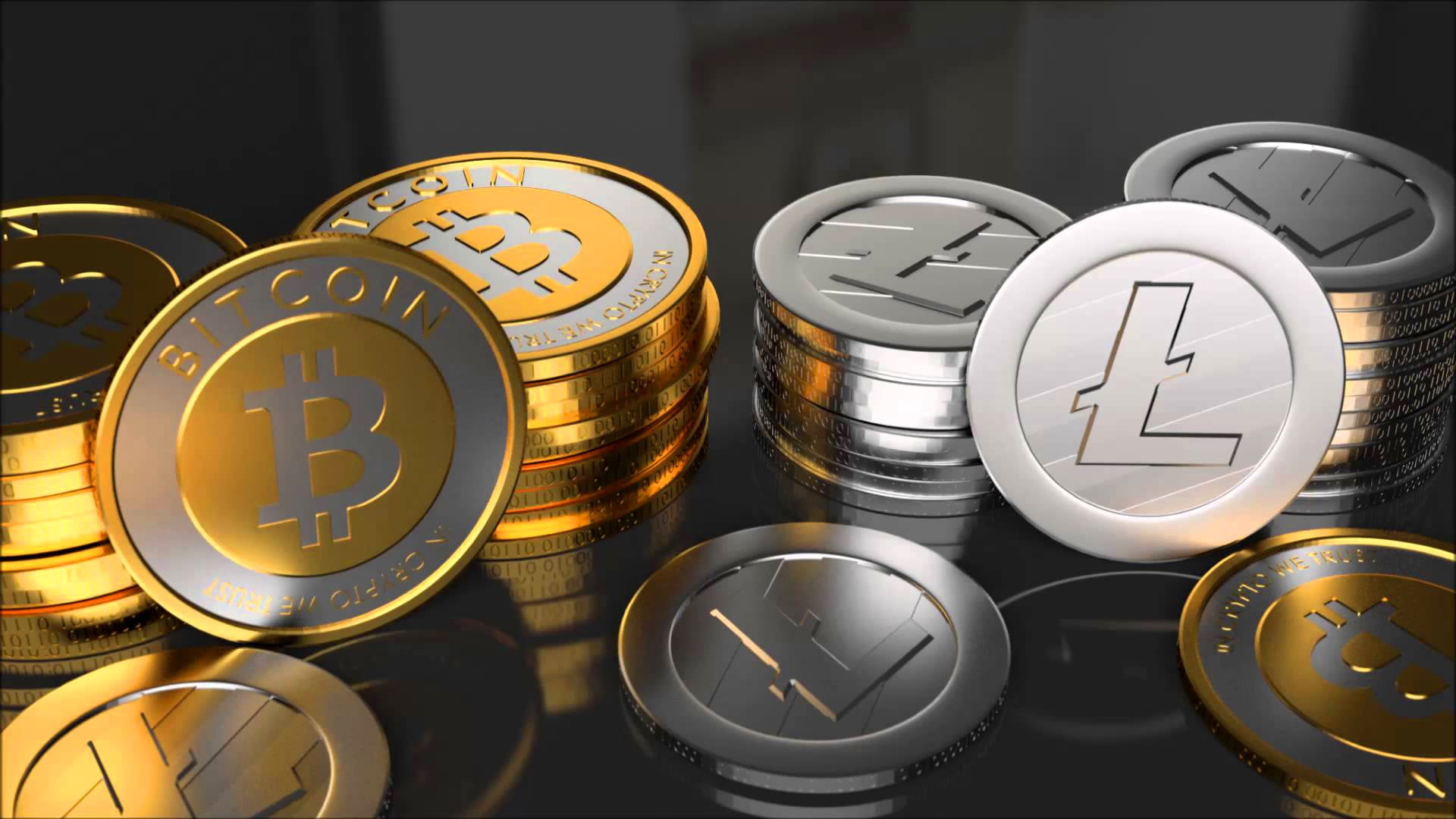litecoin, bitcoin, coins, btc, 1080P, ltc, fon, HD Wallpaper