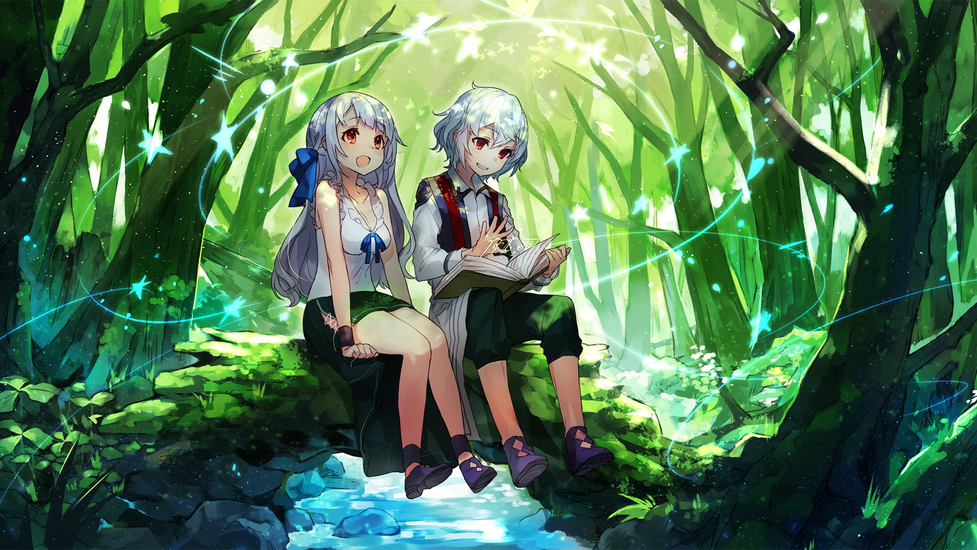Girl, Boy, Anime, Saikyou Juzoku Tensei ~Cheat Majutsushi no Slow Life -, 1080P, HD Wallpaper