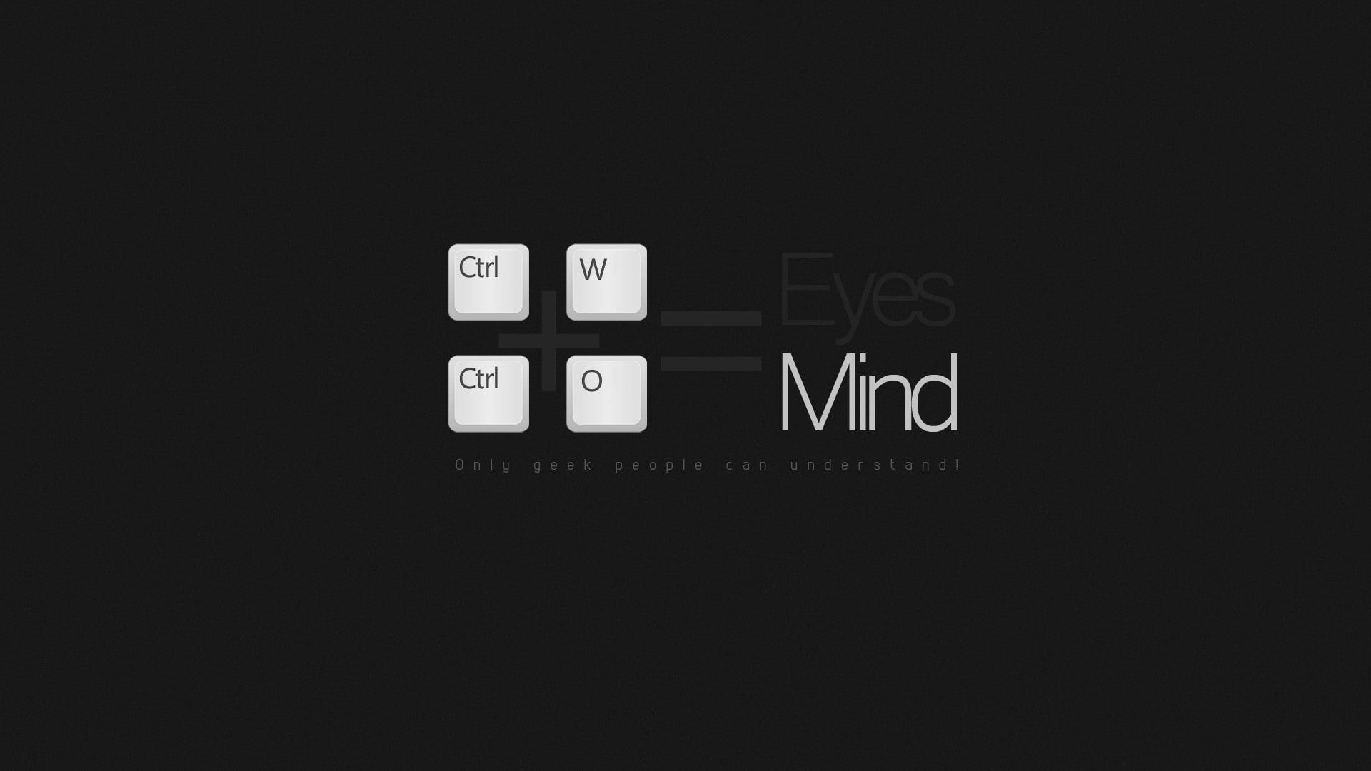 typography, minimalism, 1080P, black background, shortcuts, HD Wallpaper