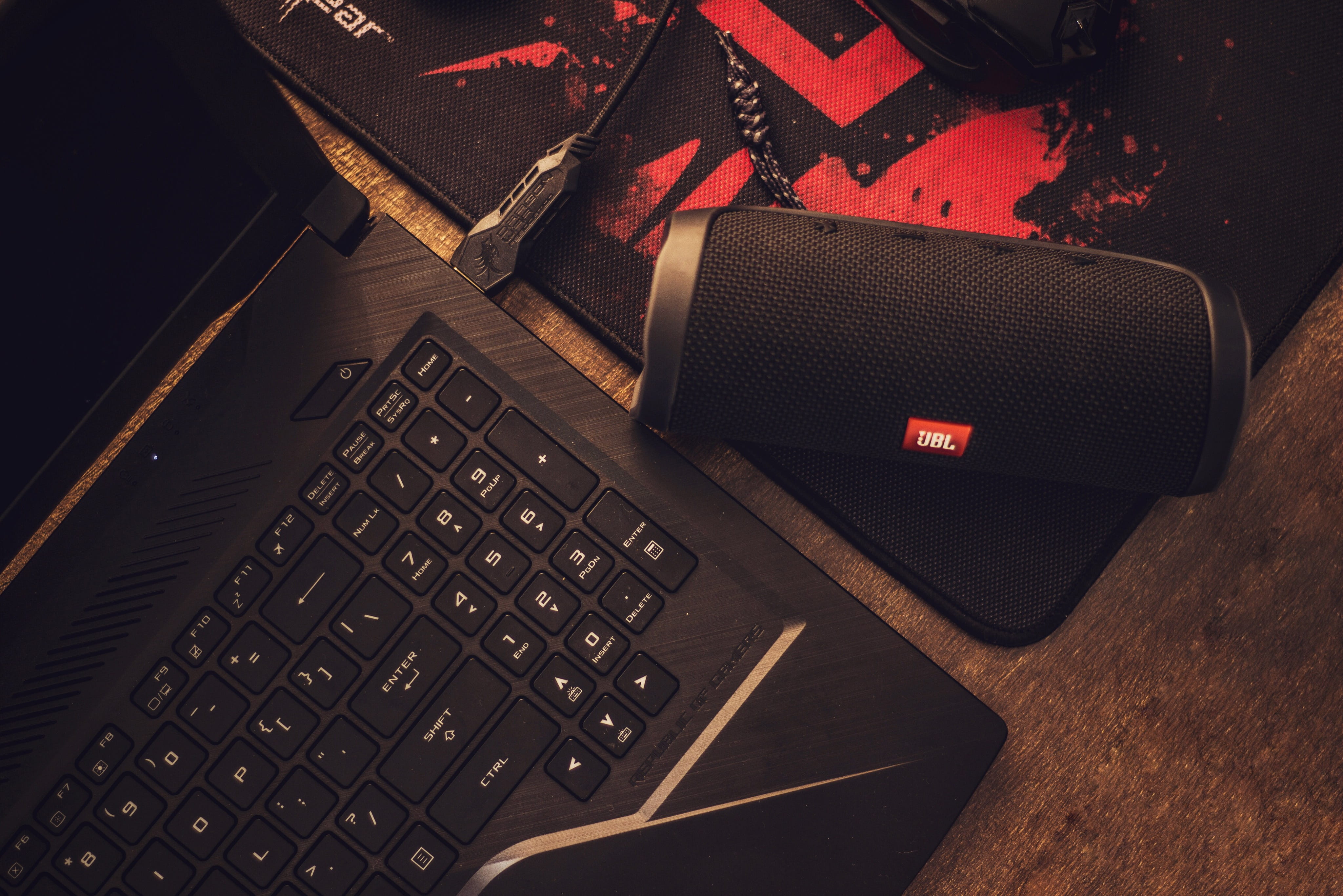 electronics, mouse, black color, technology, wireless technology, portable information device, india, mousepad, high angle view, hard disk, furniture, computer equipment, HD Wallpaper