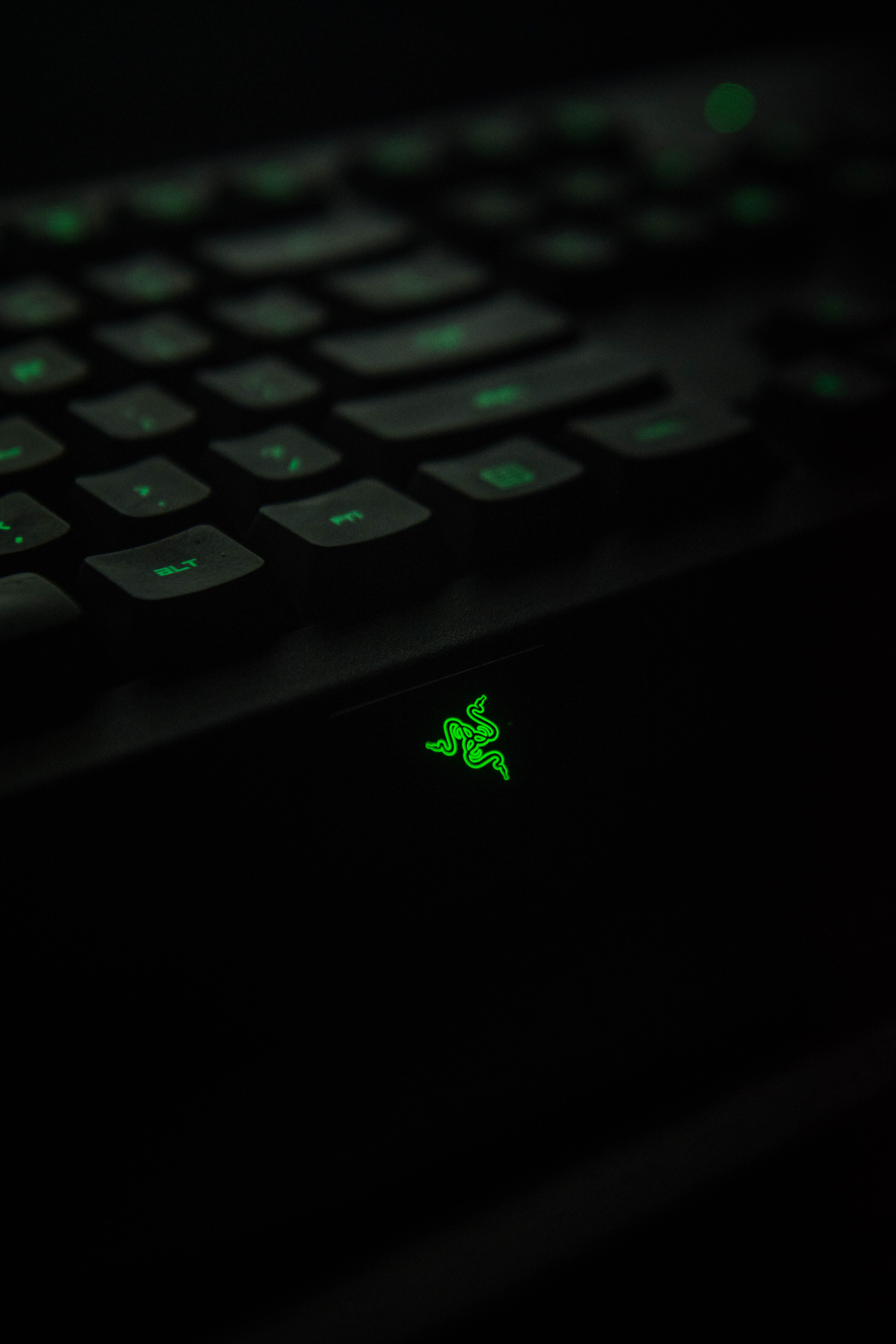 keyboard, gamingkeyboard, keypad, letter, push button, gaming, black background, illuminated, led, wireless technology, stage, hardware, mouse, 5K, close-up, Phone HD Wallpaper