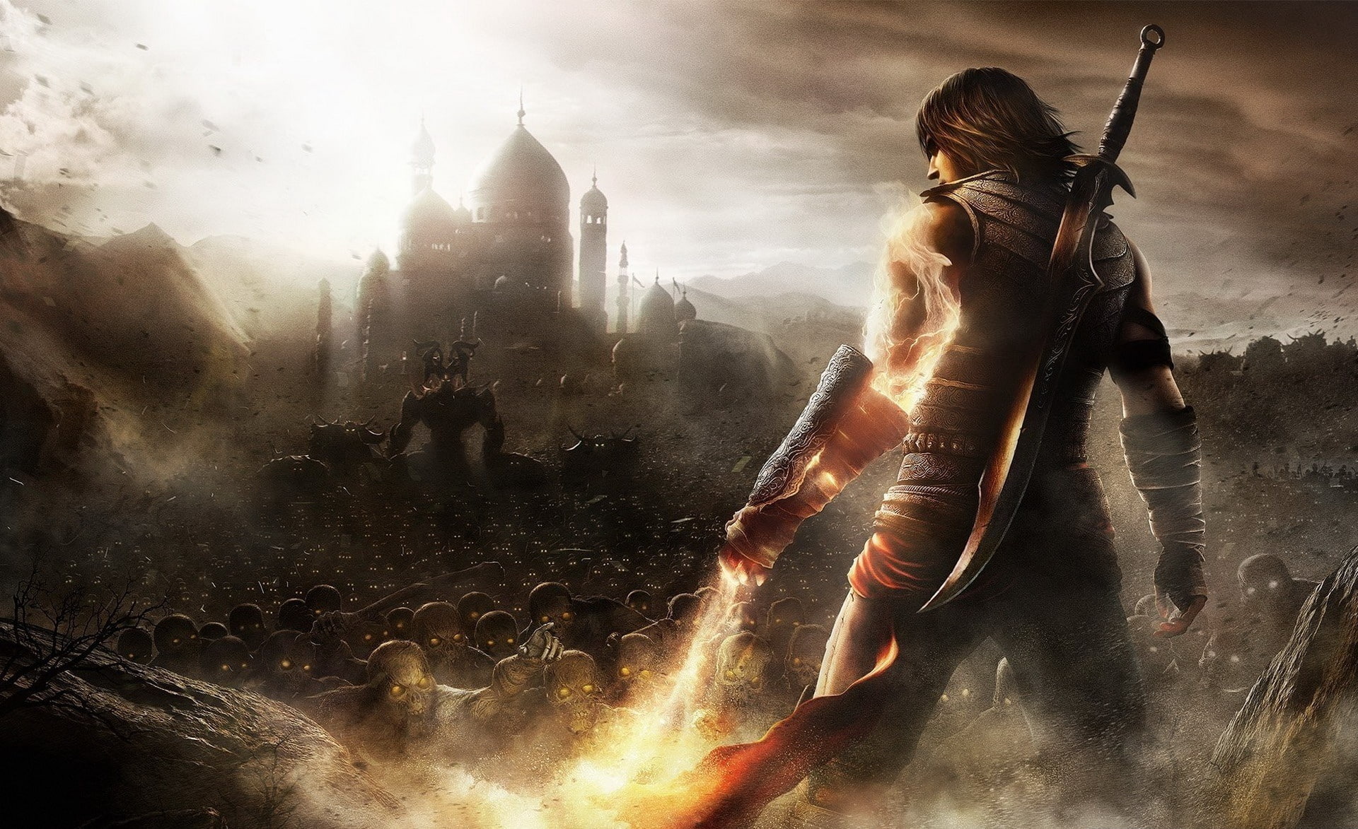 built structure, game, building exterior, sky, 1080P, holding, Games, nature, Prince Of Persia, sands, architecture, the forgotten sands, building, forgotten, HD Wallpaper