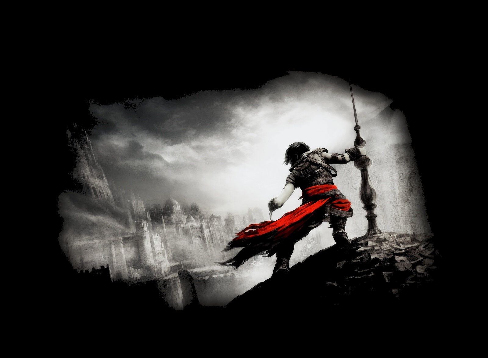 human arm, nature, lifestyles, assassin, cloud - sky, helmet, sport, one person, video game, outdoors, creed, men, illustration, the forgotten sands, silhouette, HD Wallpaper