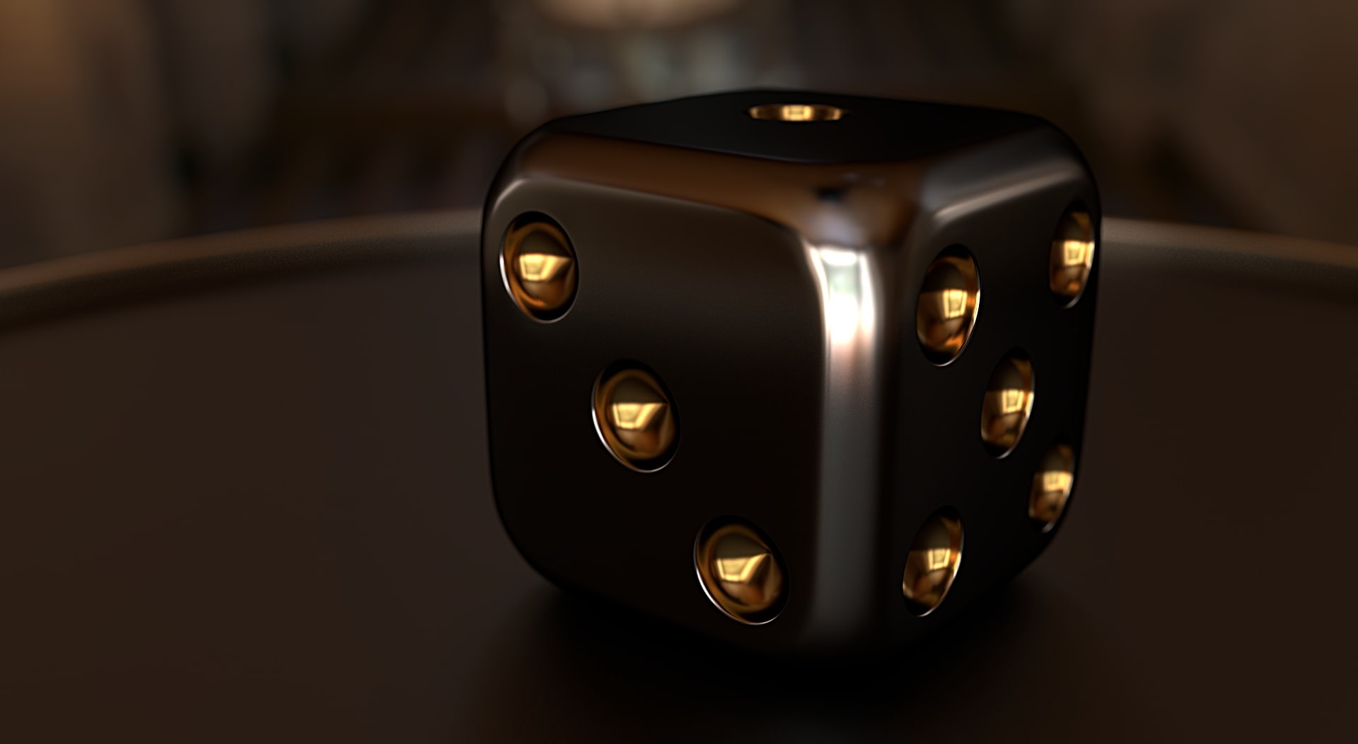 reflection, cube, close-up, metal, no people, arts culture and entertainment, d, Games, number, wealth, luxury, focus on foreground, Dice, table, technology, HD Wallpaper