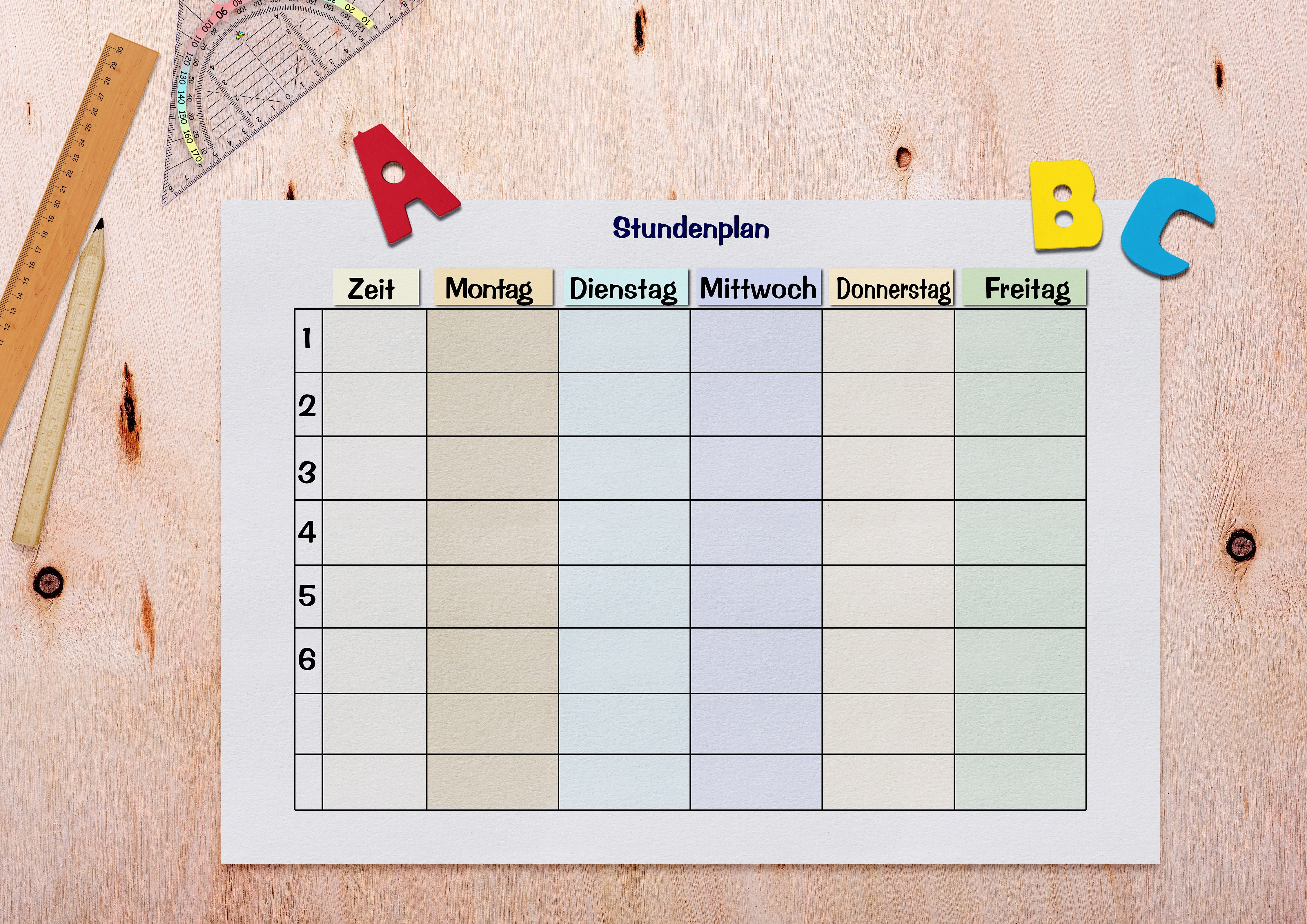 i dötzchen, students, number, days of the week, time, near, close-up, 4K, table, schulbeginn, symbol, message, abc, ruler, geodreieck, template, 6 days a week, HD Wallpaper