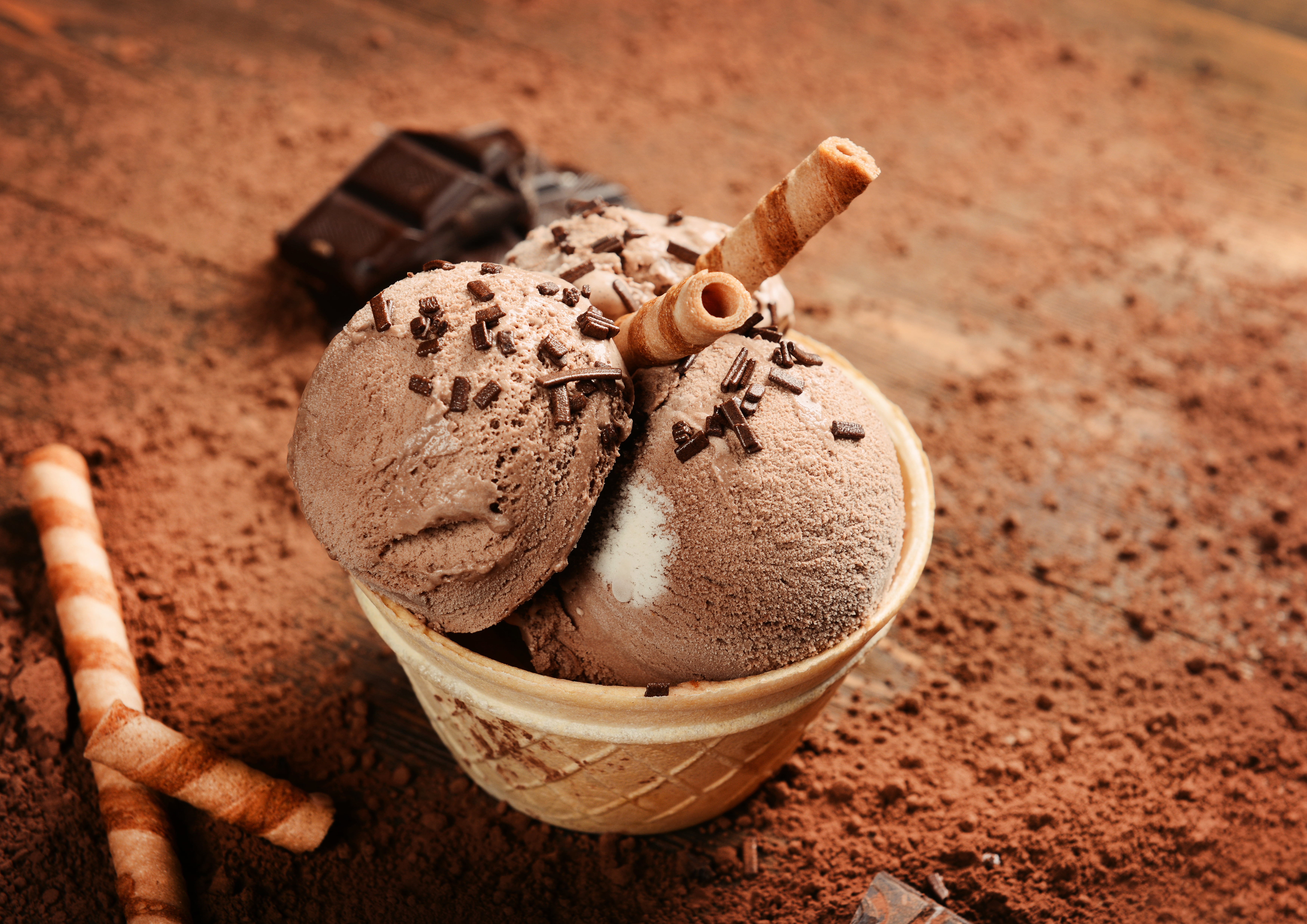 dessert, focus on foreground, chocolate chip cookie, no people, food, food and drink, temptation, scoops, day, dairy product, indulgence, close-up, sweet food, HD Wallpaper