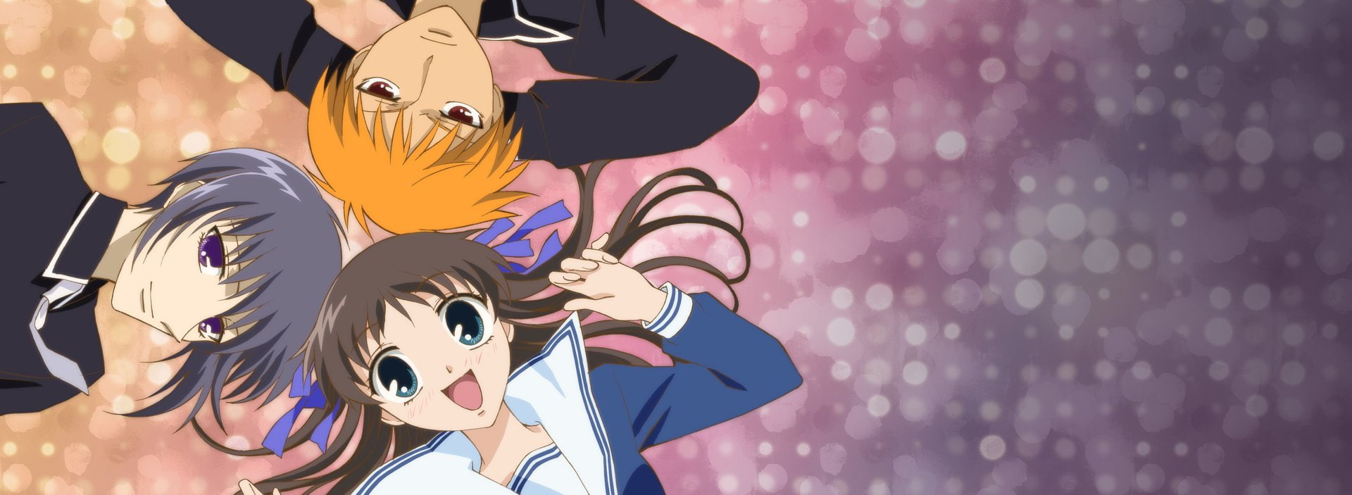Anime, 1080P, Tohru Honda, Yuki Sohma, Fruits Basket, Kyo Sohma, HD Wallpaper