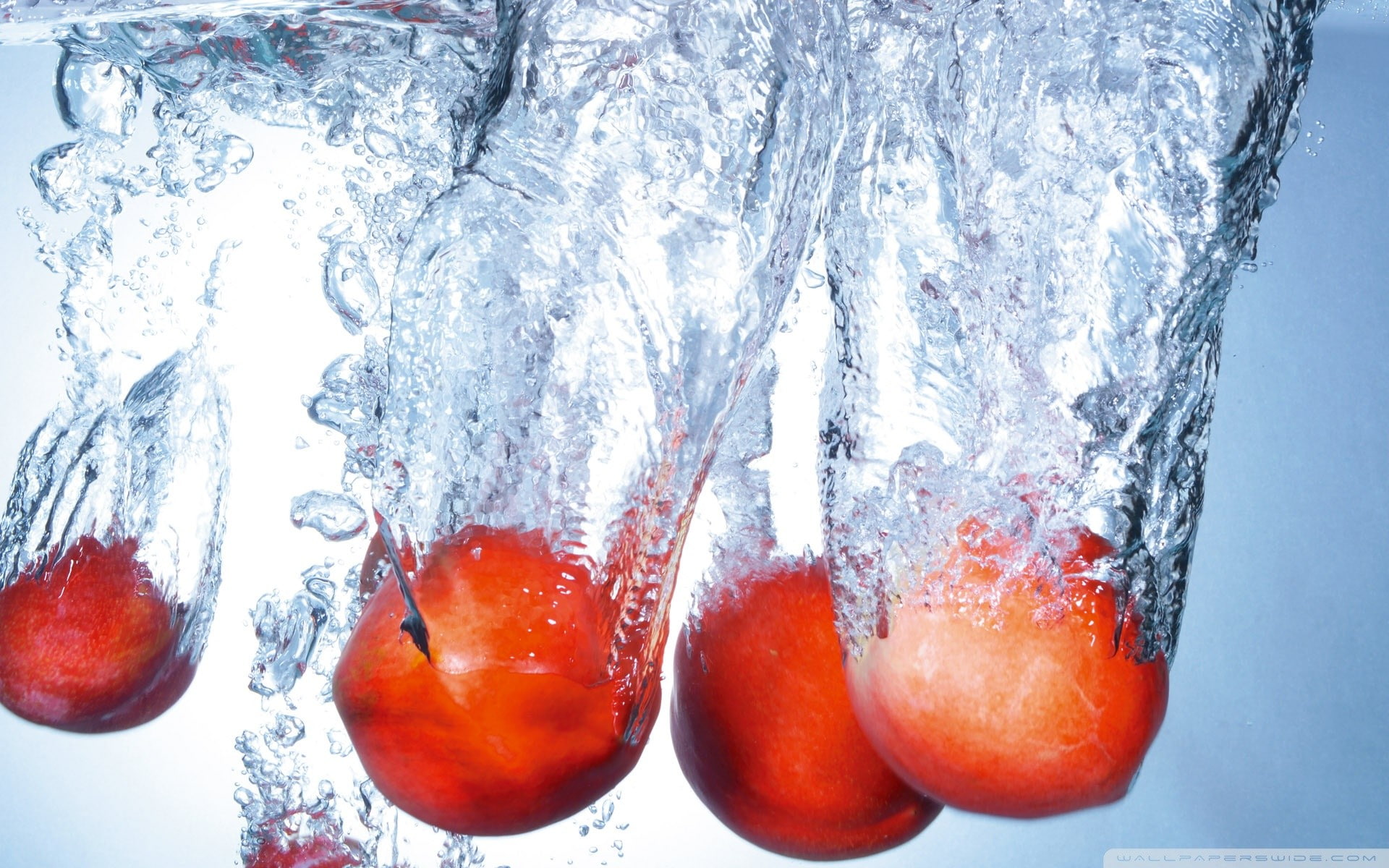 mangos, splashes, fruit, 1080P, water, HD Wallpaper
