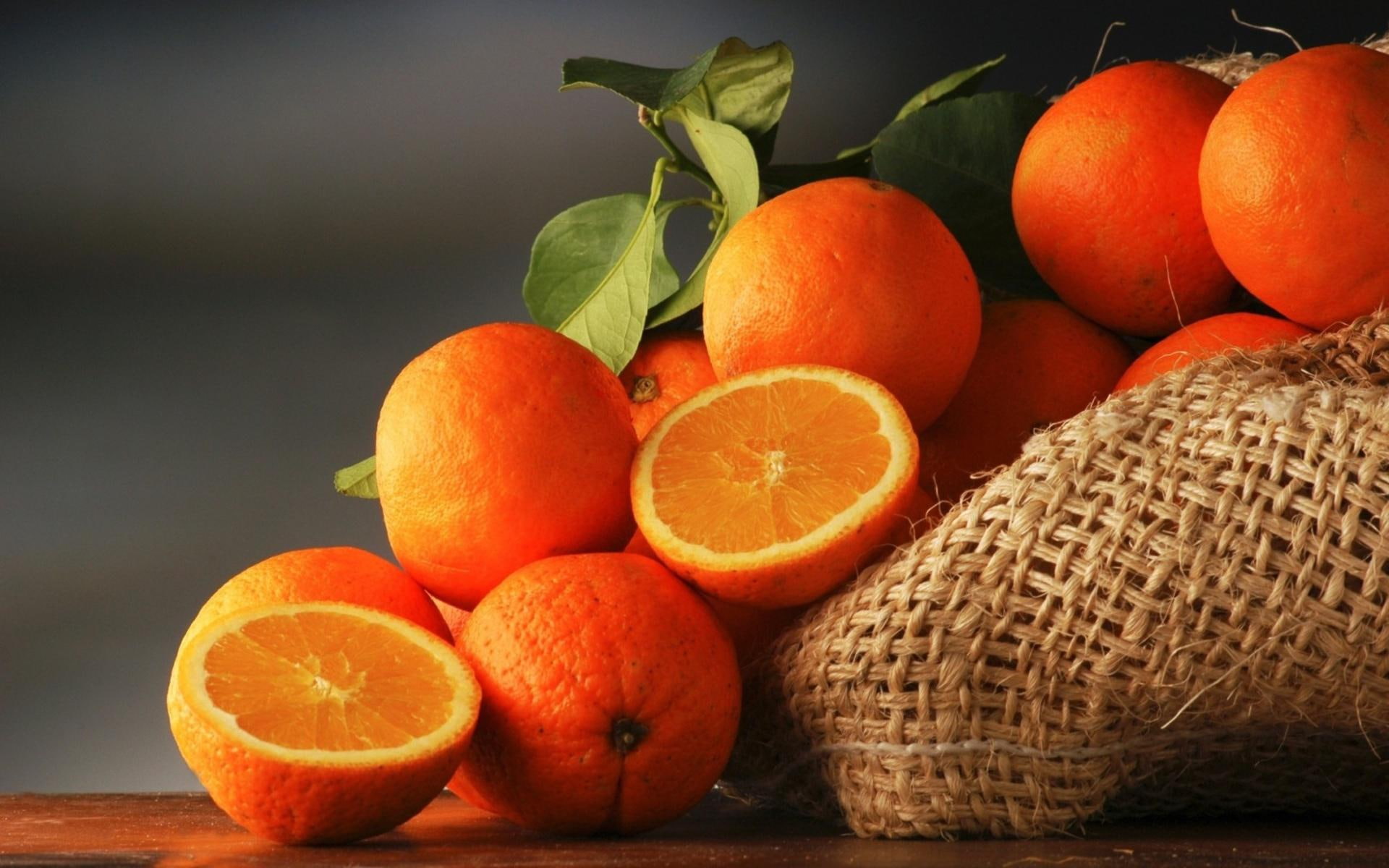 1080P, backgrounds, desktop, fruits, fruit, oranges, HD Wallpaper