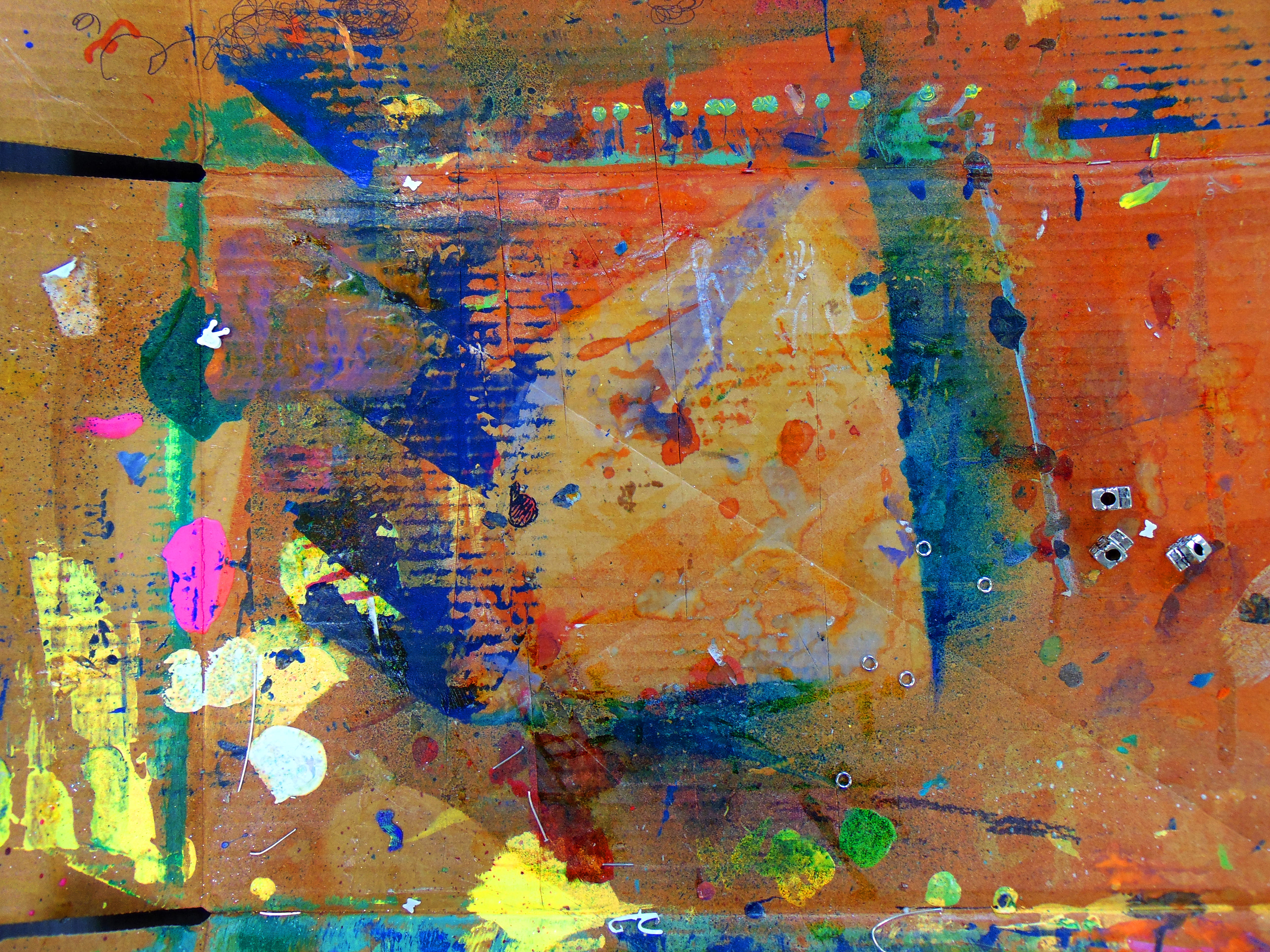 abstract expressionism, abstract painting, deterioration, design, abstract, backgrounds, blue, no people, acrylic paint, close-up, expressionism, old, rusty, HD Wallpaper