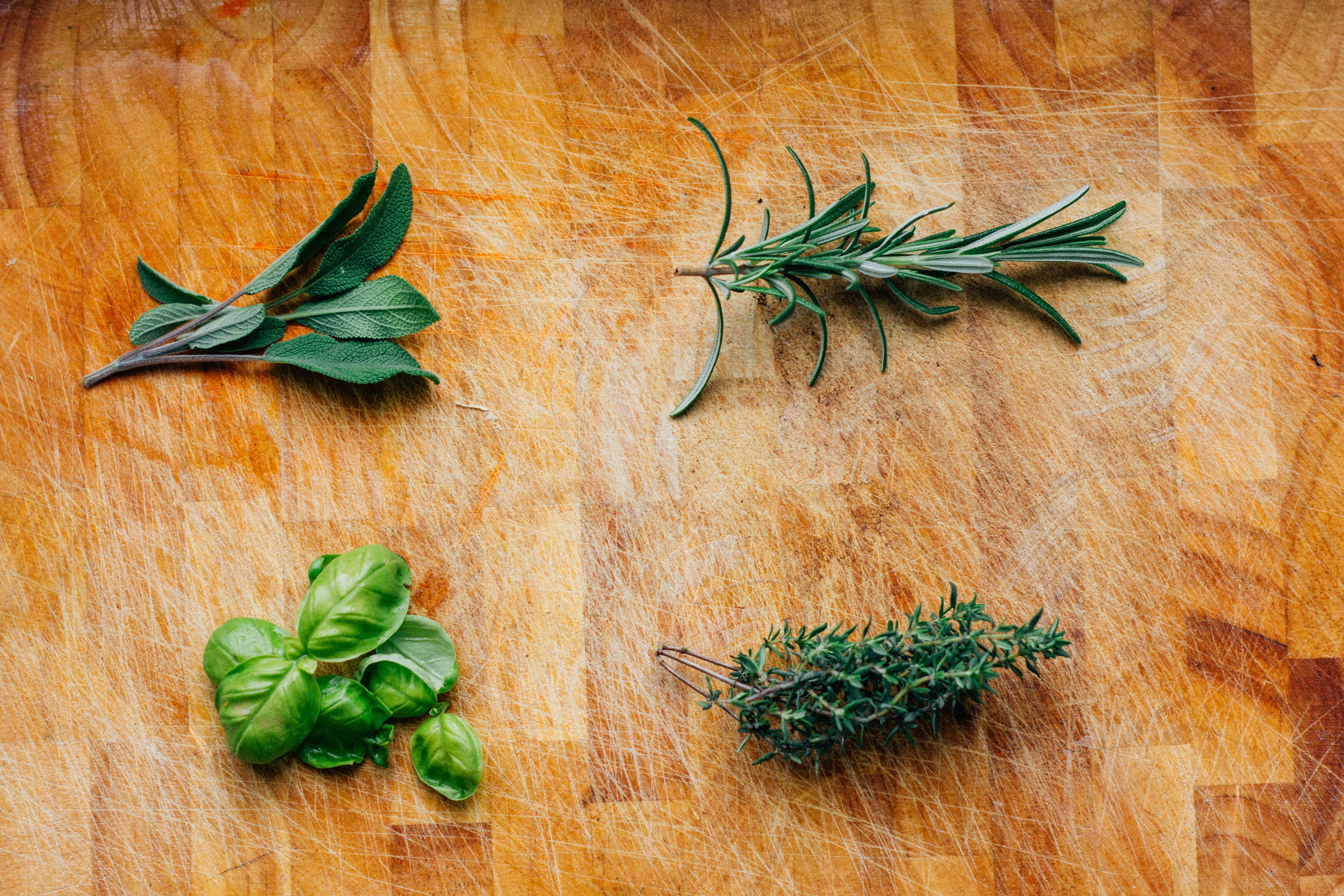 green, rosemary, close-up, ingredient, parsley, herb, organic, basil, thyme, still life, herbs, food, seasoning, vegetarian food, fresh, directly above, HD Wallpaper