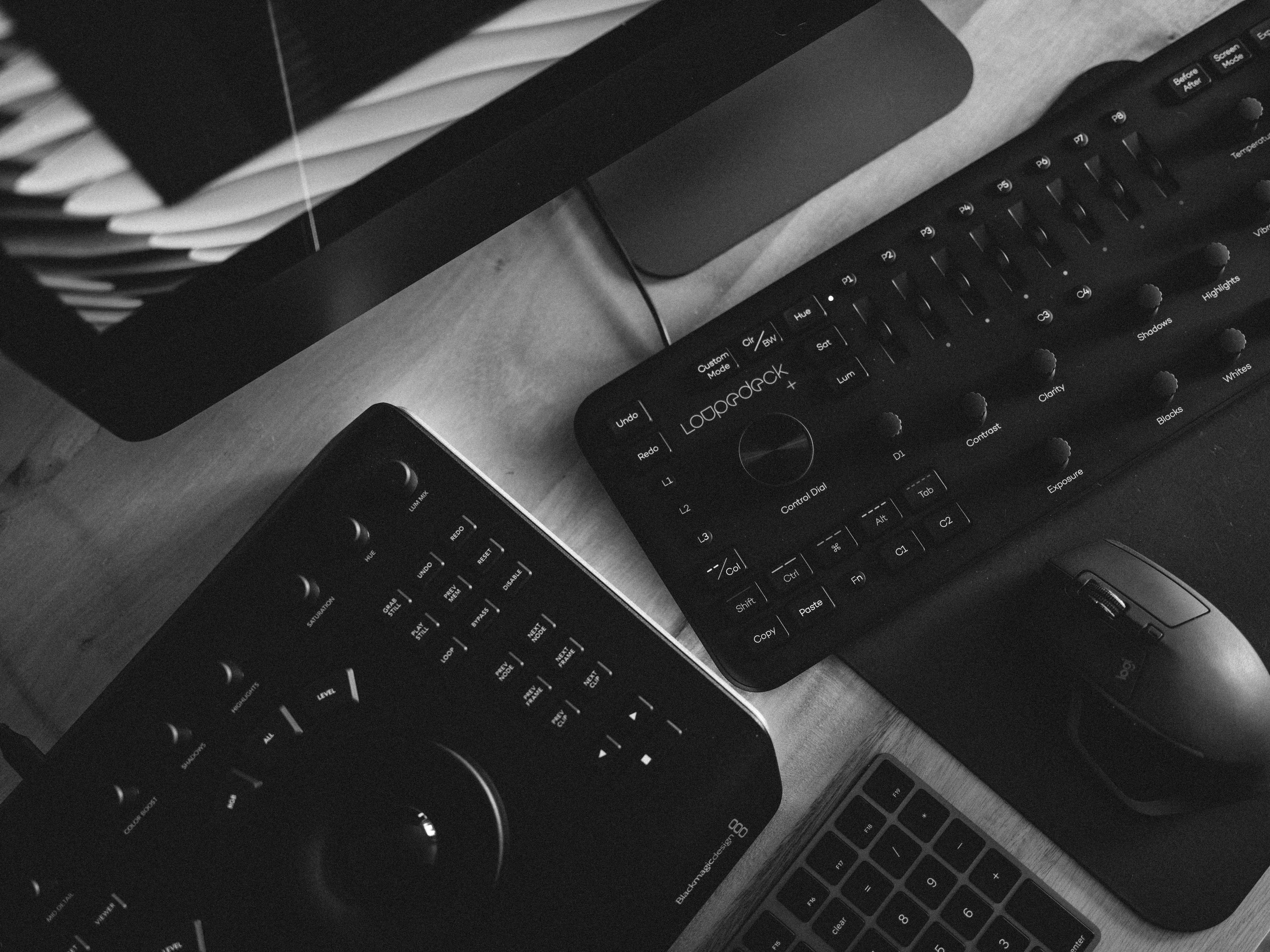space grey, loupedeck, computer keyboard, hardware, adobe, logitech, lightroom, computer hardware, laptop, electrical equipment, computer equipment, 8K, HD Wallpaper