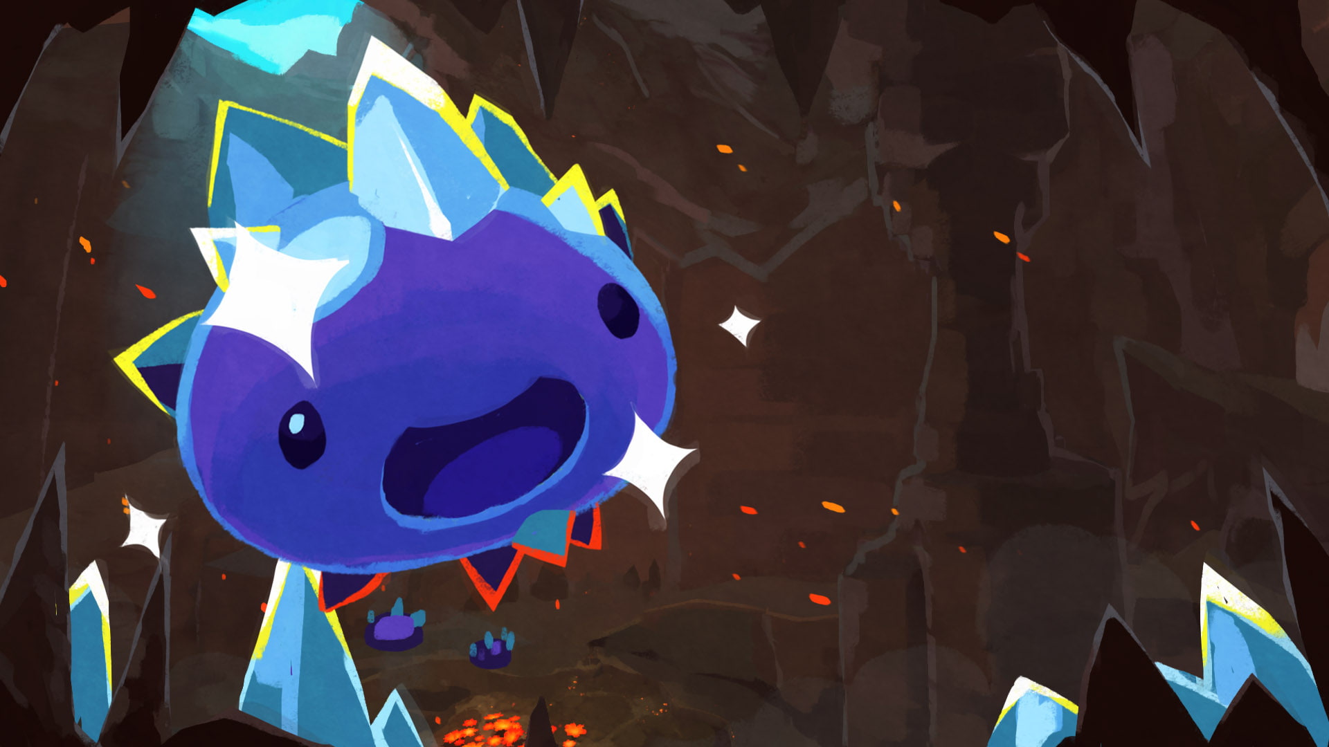 slimes, 1080P, crystal, Slime Rancher, HD Wallpaper