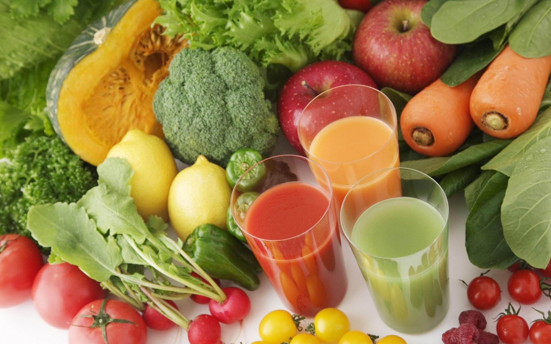 1080P, colorful, juice, food, Broccoli, tomatoes, vegetables, HD Wallpaper