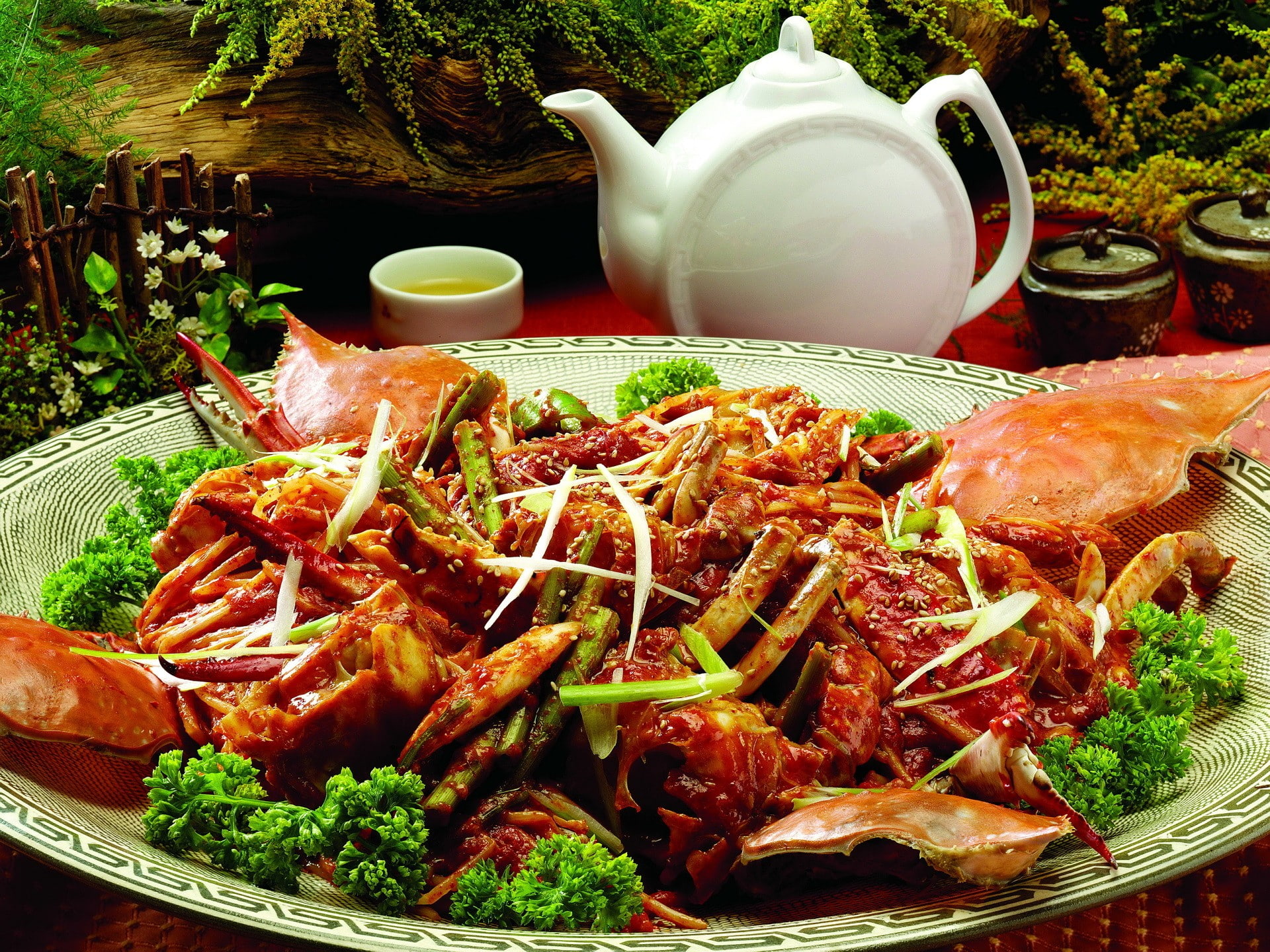 tea, Sea food, Broccoli, 1080P, food, HD Wallpaper
