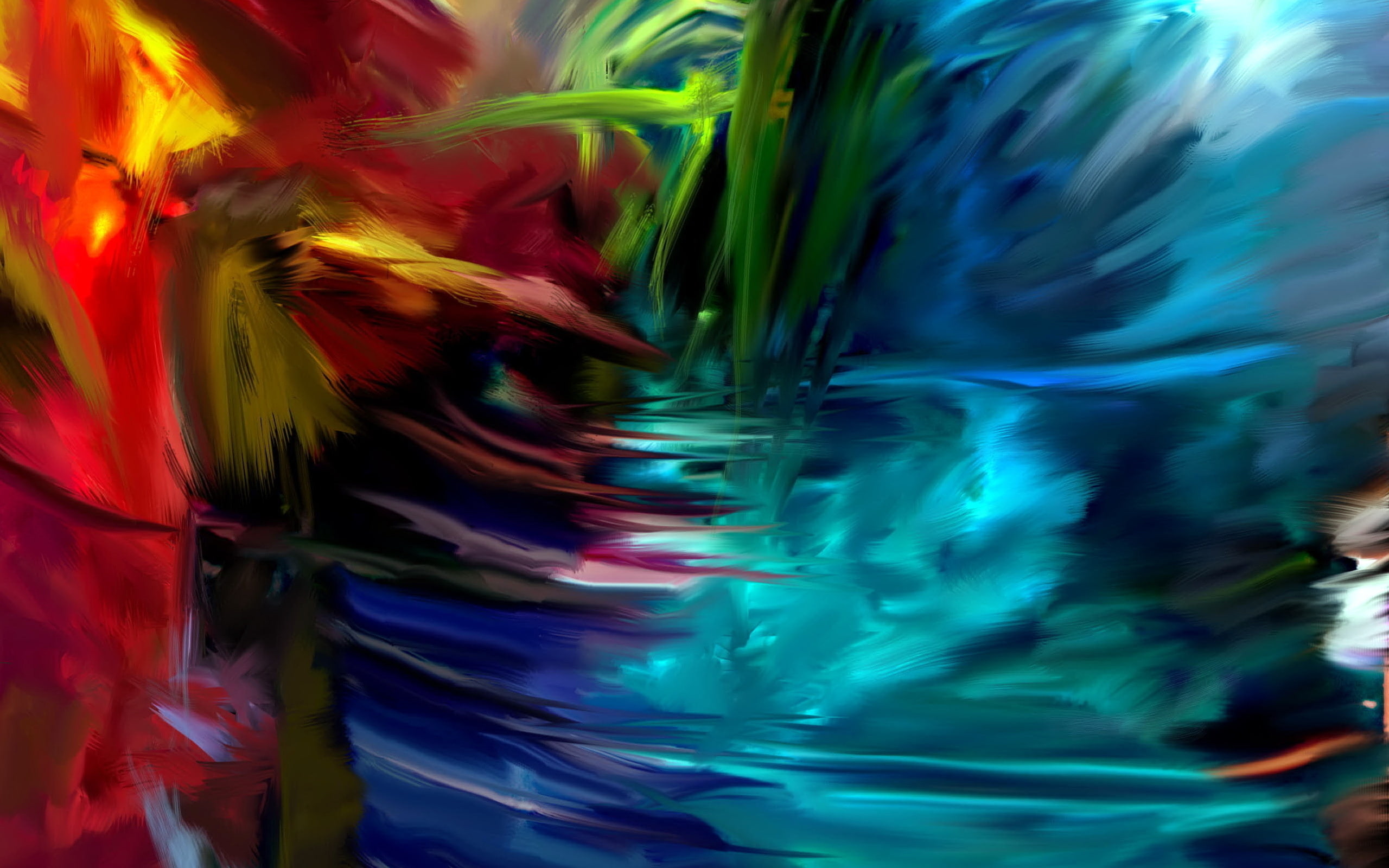 2K, artsy, abstract, colorful, HD Wallpaper