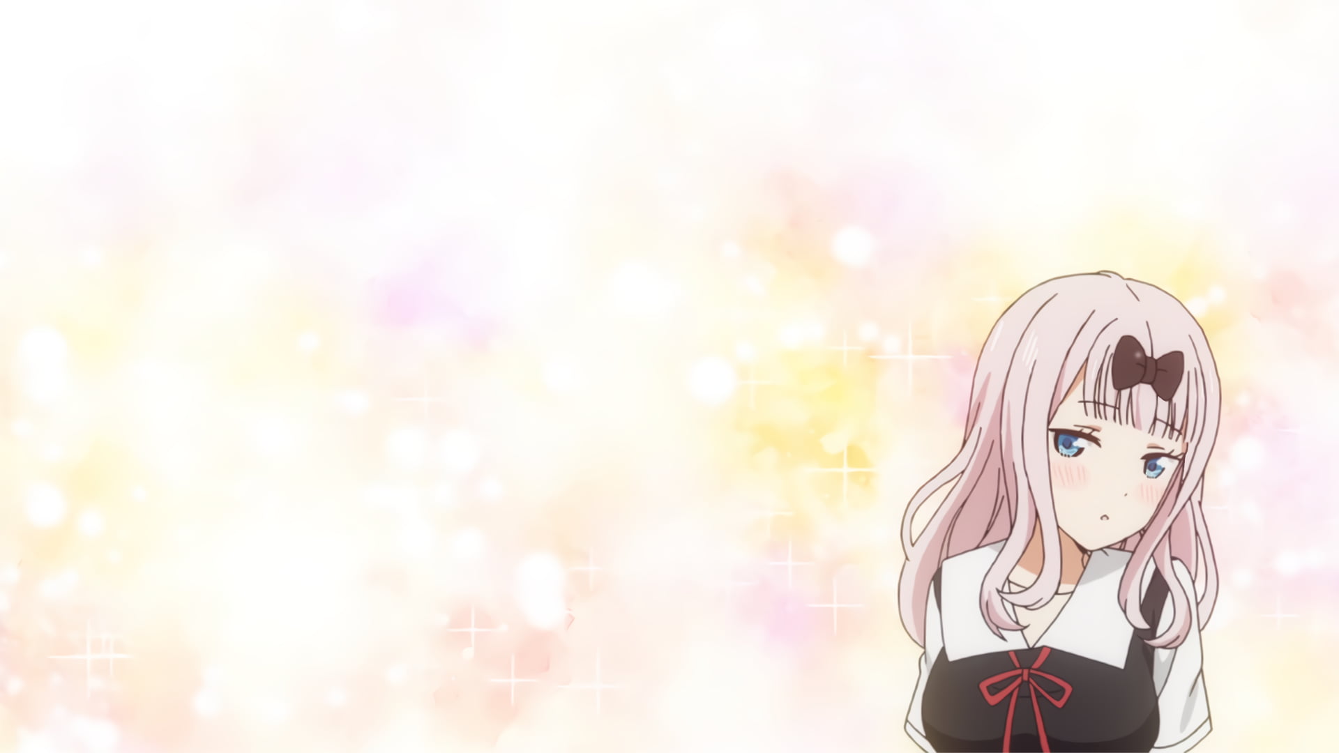 1080P, Chika Fujiwara, anime girls, pink hair, HD Wallpaper