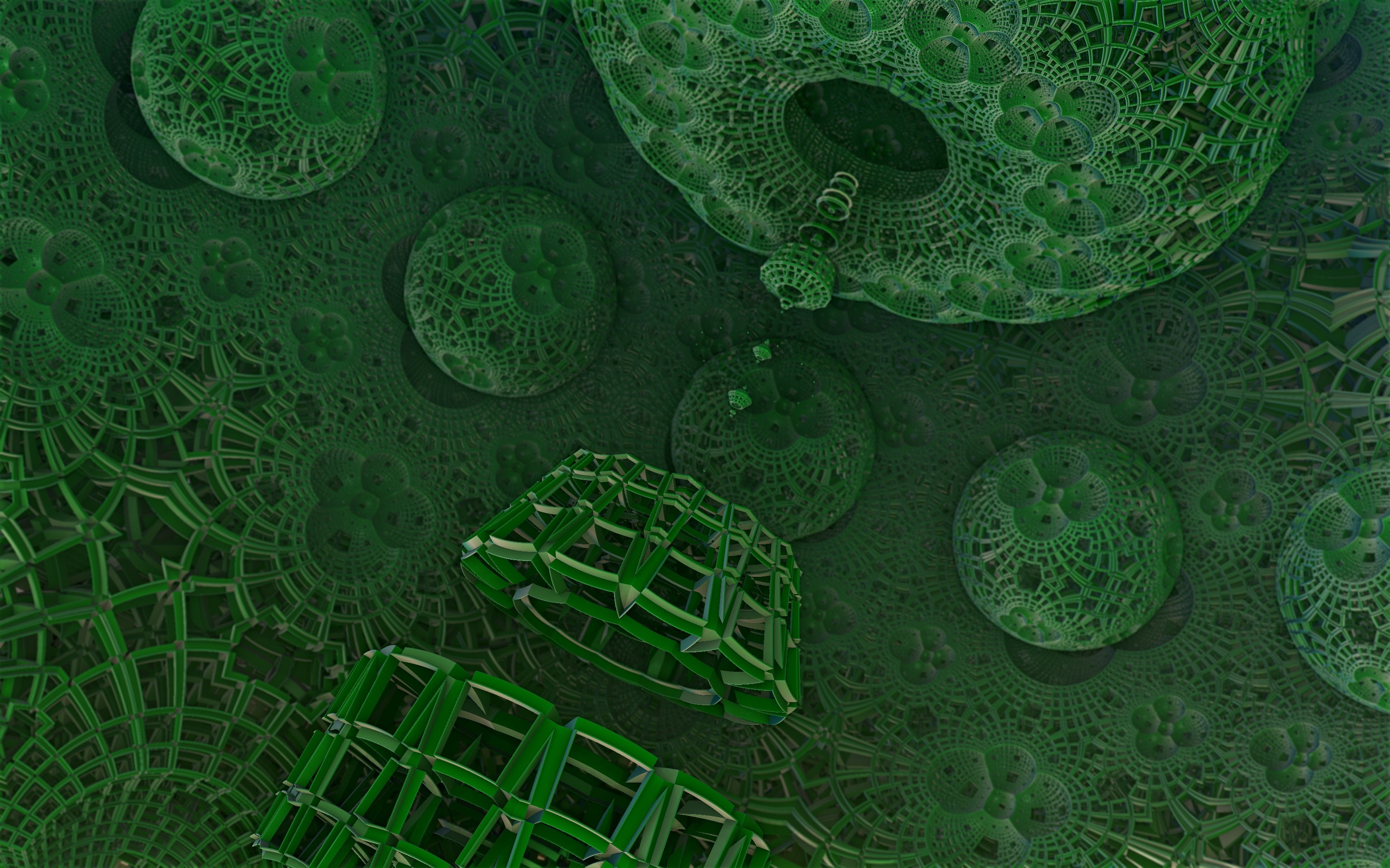 textile, metal, chandelier, abstract, technology, biology, close-up, green Color, pattern, fractal, bacterium, magnification, science, green, nature, 2K, HD Wallpaper