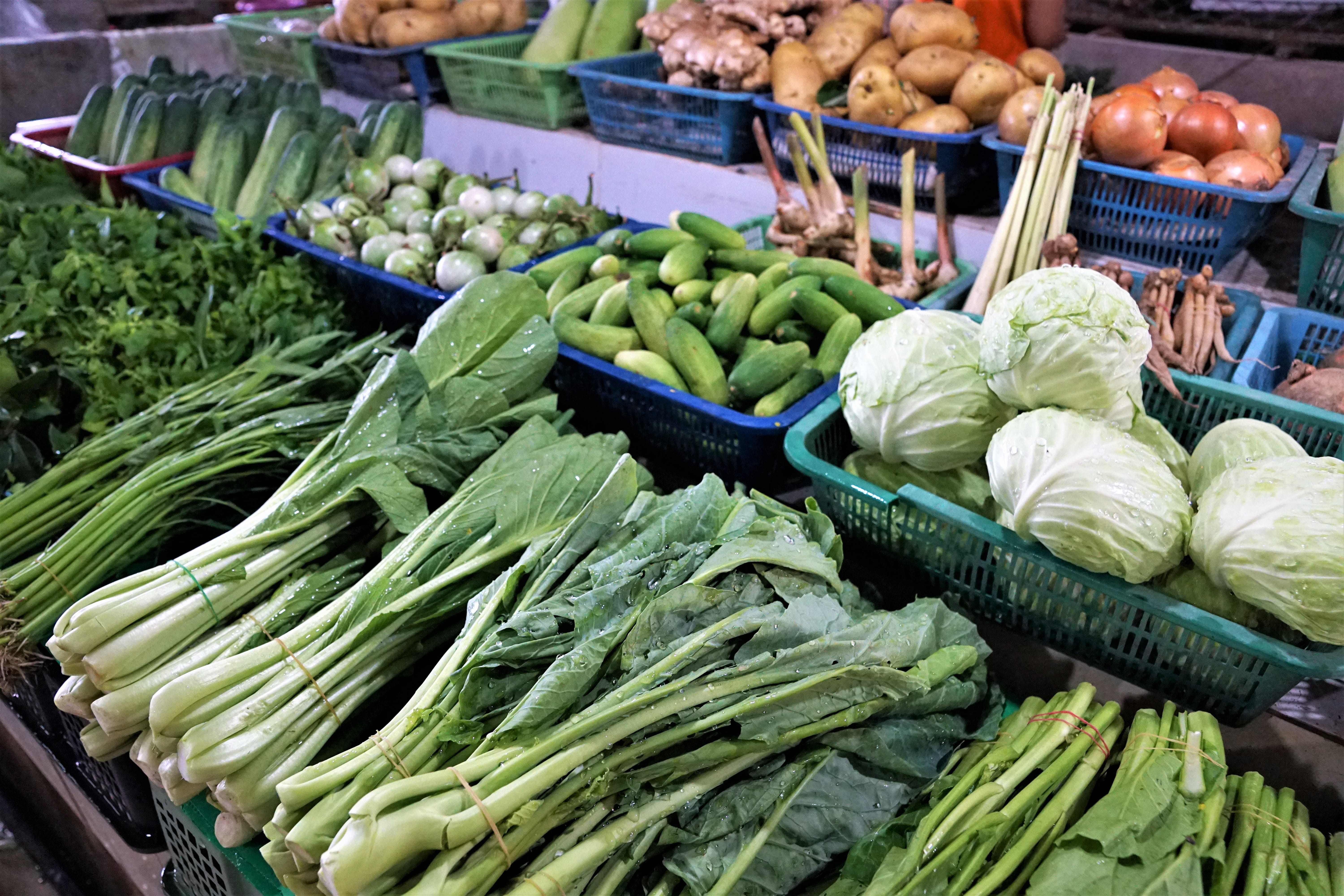 market stall, thai, green, small business, healthy eating, delicious, abundance, healthy, no people, choice, wellbeing, winter, exotic, berry, outdoors, HD Wallpaper