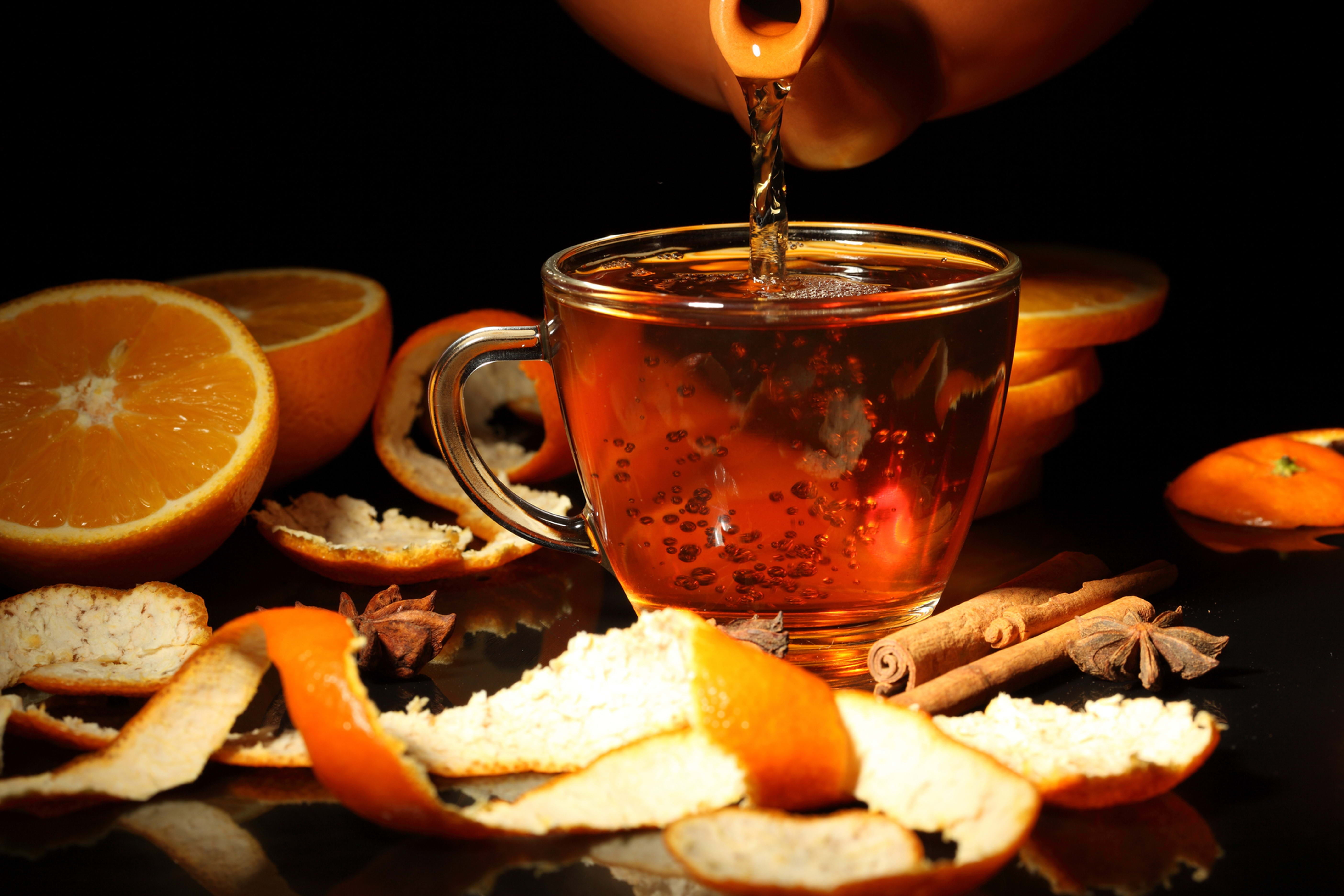 cinnamon, close-up, spice, hand, cup, vegetable, mug, fruit, alcohol, slice, 5K, gourmet, orange - Fruit, human body part, meal, food and drink, human hand, HD Wallpaper