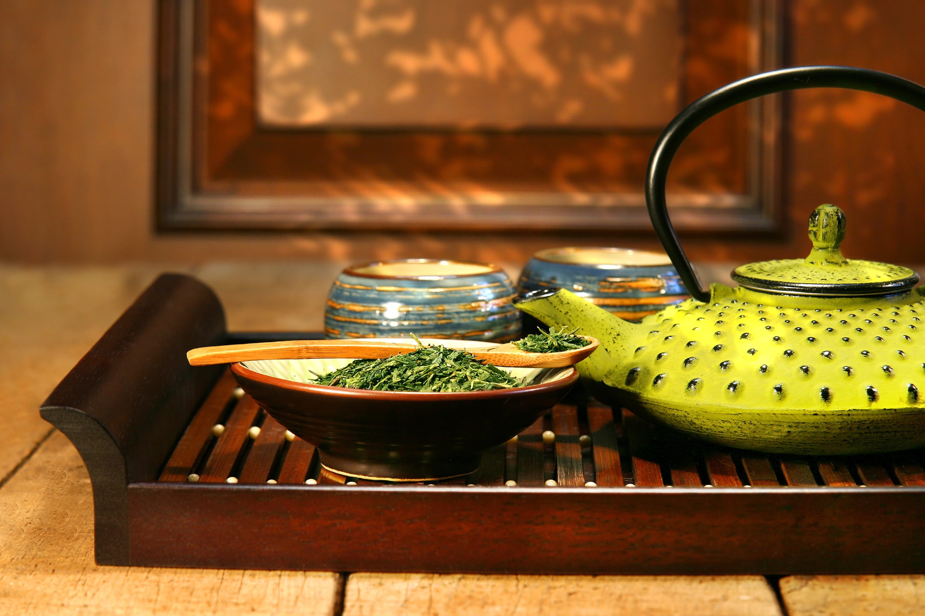 spoon, plate, household equipment, vegetable, heat - Temperature, asia, tea ceremony, cultures, steam, home, japan, green, drink, green color, close-up, HD Wallpaper
