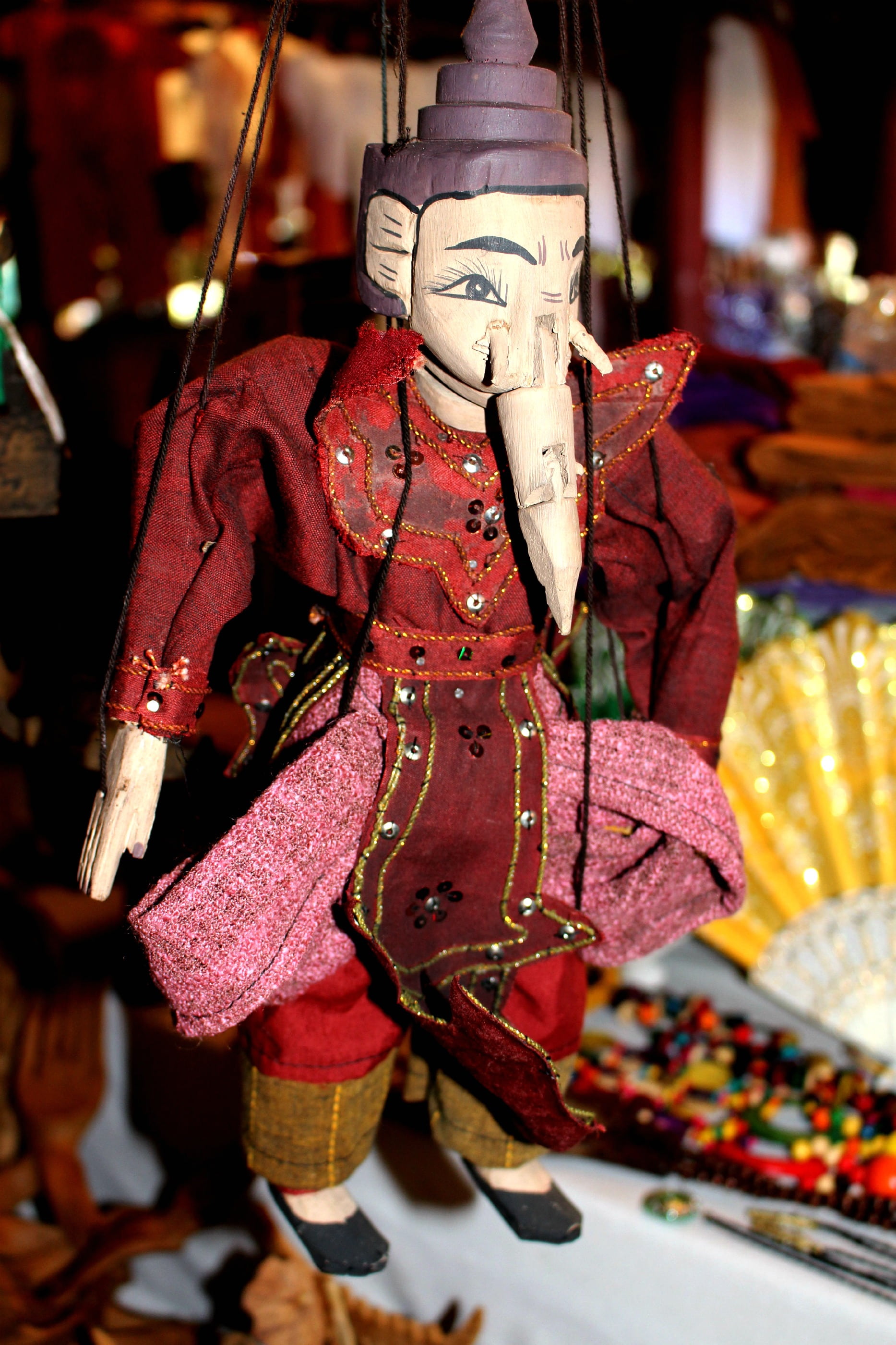 marionette, souvenir, people, myanmar, real people, market, indoors, night, clothing, male likeness, focus on foreground, god, inle, culture, retail, handcraft, Phone HD Wallpaper