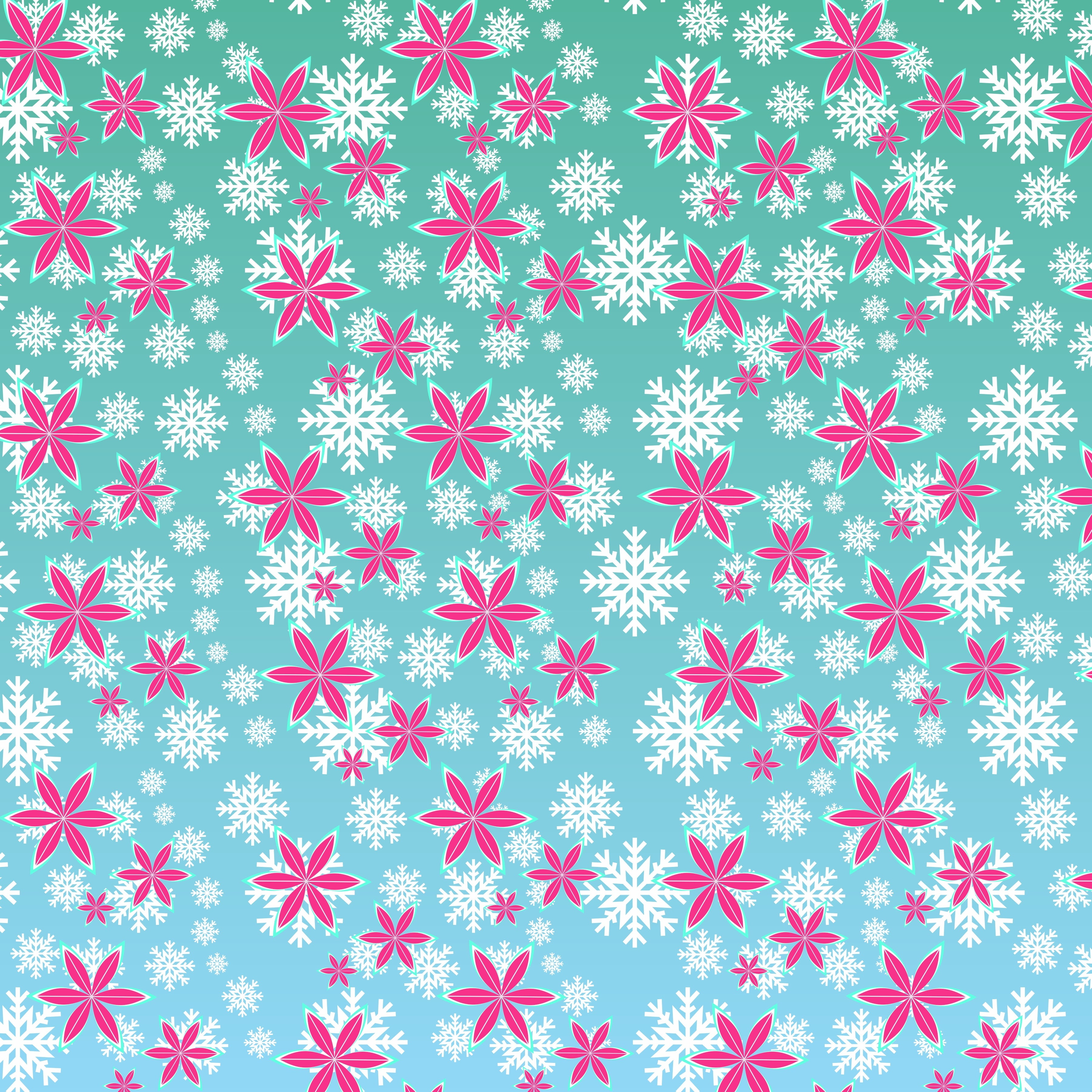 backgrounds, blue, decoration, shape, cold temperature, christmas, full frame, abstract backgrounds, frozen, celebration event, holiday, snow, floral pattern, Phone HD Wallpaper