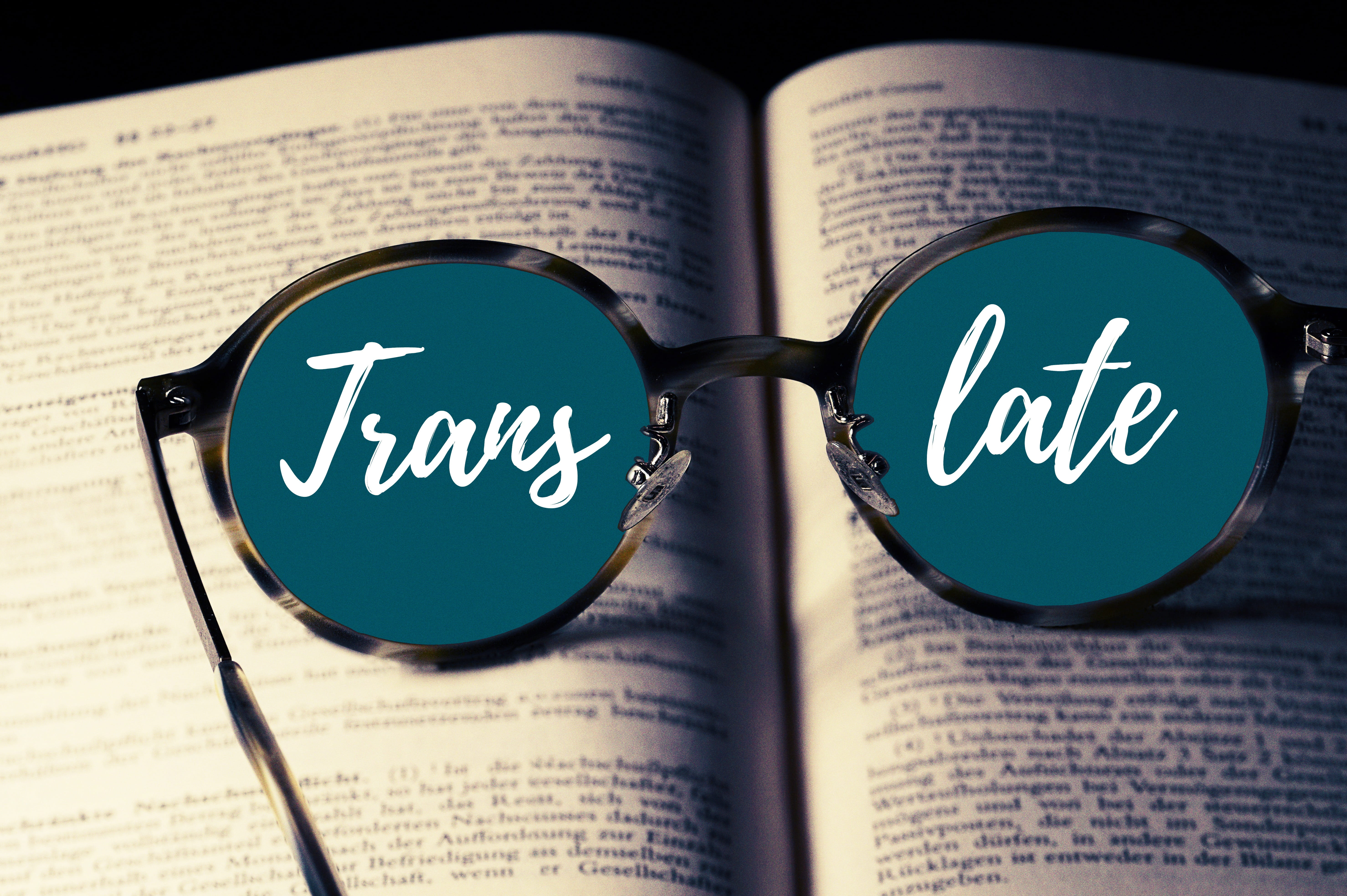 economy, translator, language, 5K, open, close-up, no people, two objects, publication, eyeglasses, magnifying glass, finance, translation, book, document, HD Wallpaper