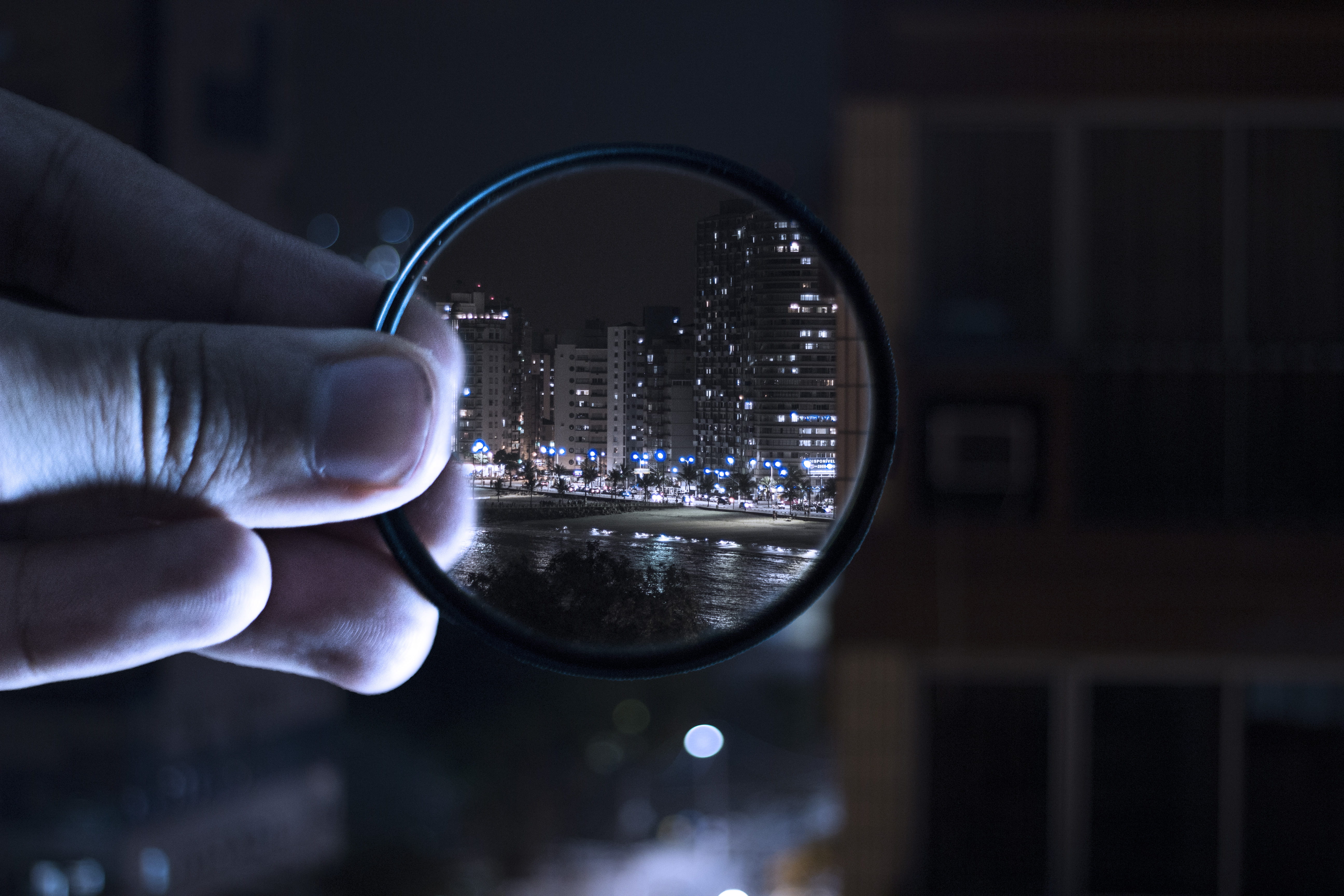 human body part, focus on foreground, illuminated, glass, magnifying glass, light, motion, filter, architecture, blur, holding, hand, adult, one person, HD Wallpaper