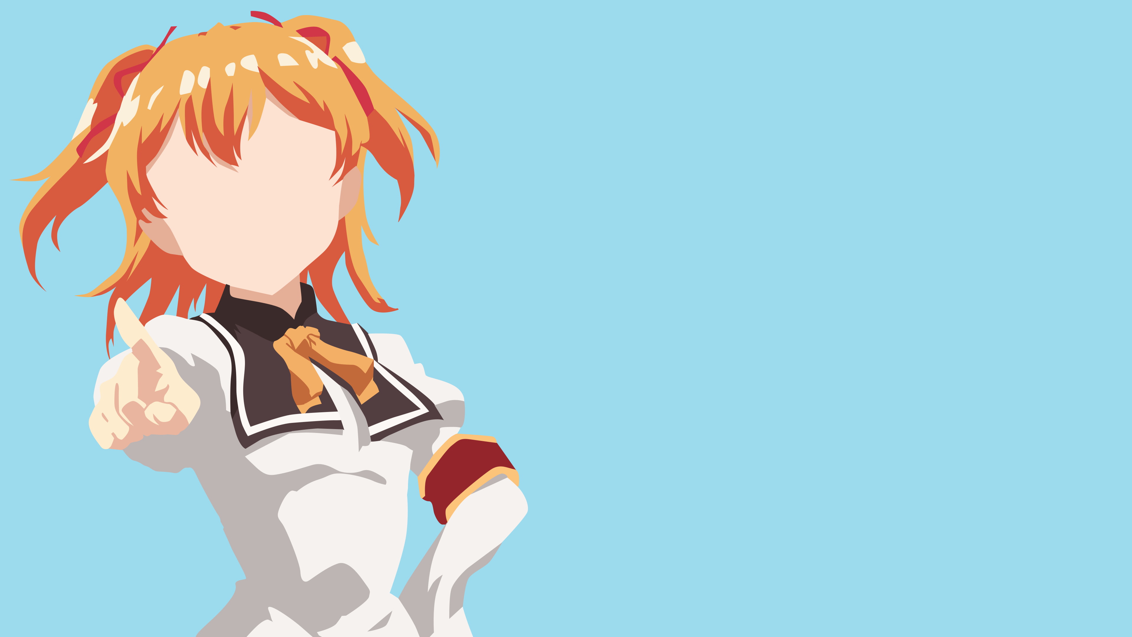 colored background, blue background, one person, human hand, women, nature, adult, 4K, anime vectors, standing, Ore ga Ojō-sama Gakkō ni " Shomin Sample" Toshite Rachirareta Ken, HD Wallpaper