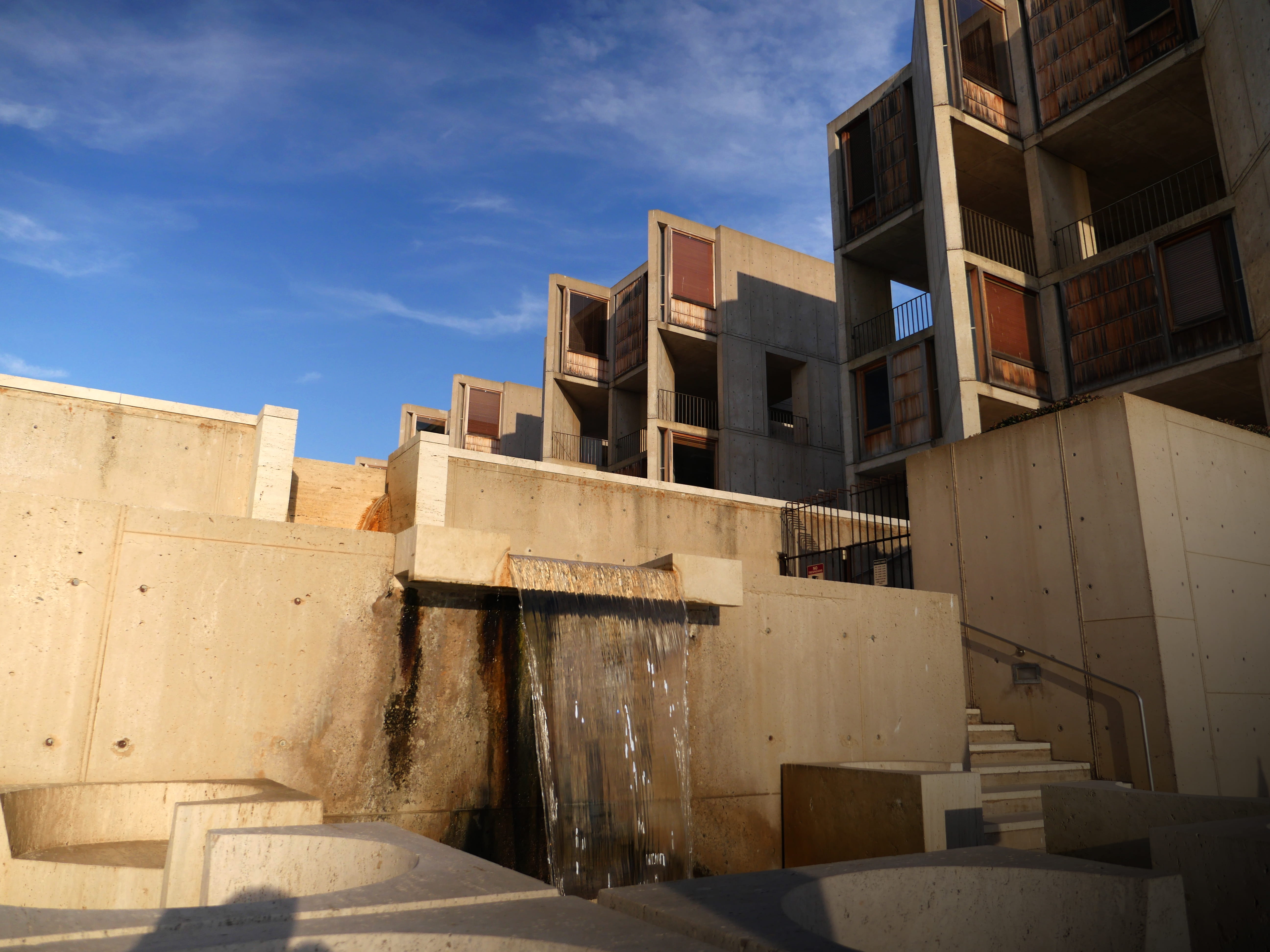 building, salkinstitute, clouds, sunlight, industry, city, old, window, built structure, salk institute for biological studies, 5K, shadow, cloud - sky, HD Wallpaper