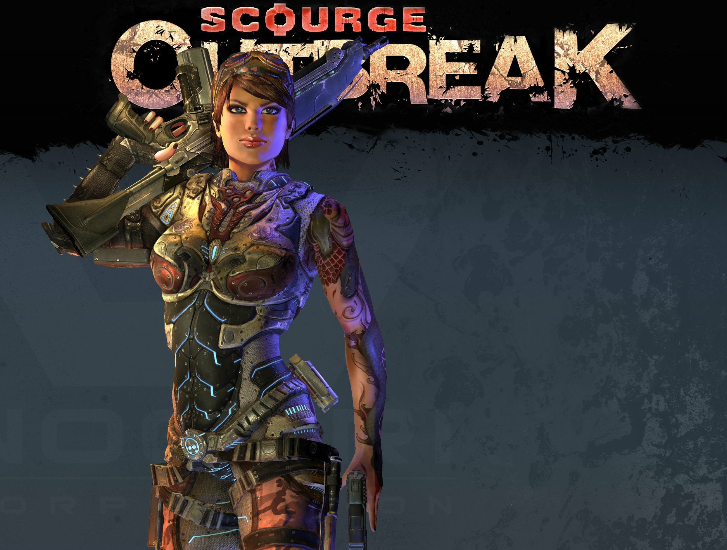 1080P, scourge, shooter, outbreak, fighting, action, steampunk, sci fi, HD Wallpaper