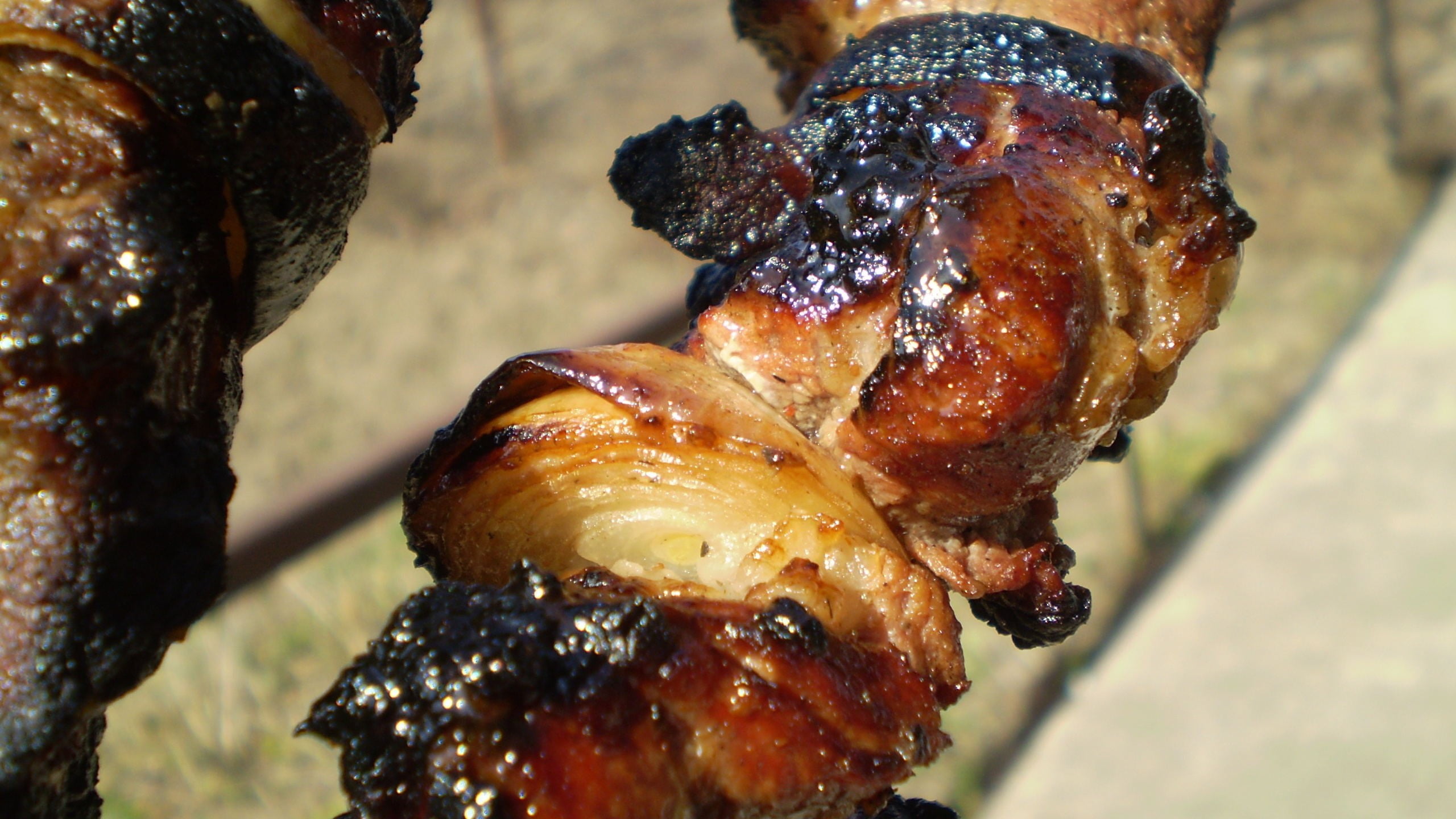 dish, focus on foreground, food, wellbeing, preparation, roasted, no people, barbecue, close-up, meat, chicken meat, outdoors, high angle view, chicken, HD Wallpaper