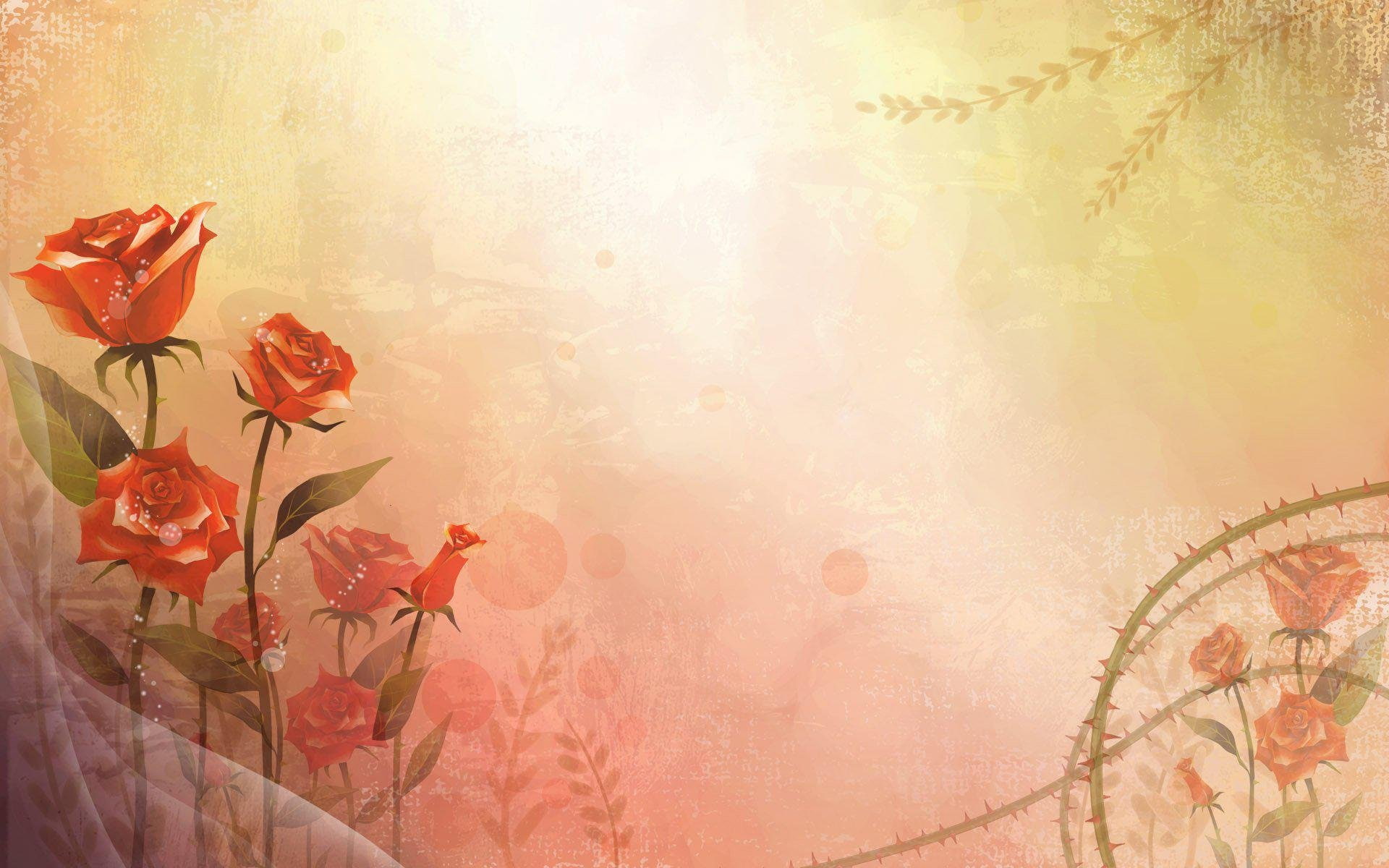 1080P, vector, Flores, abstracto, HD Wallpaper