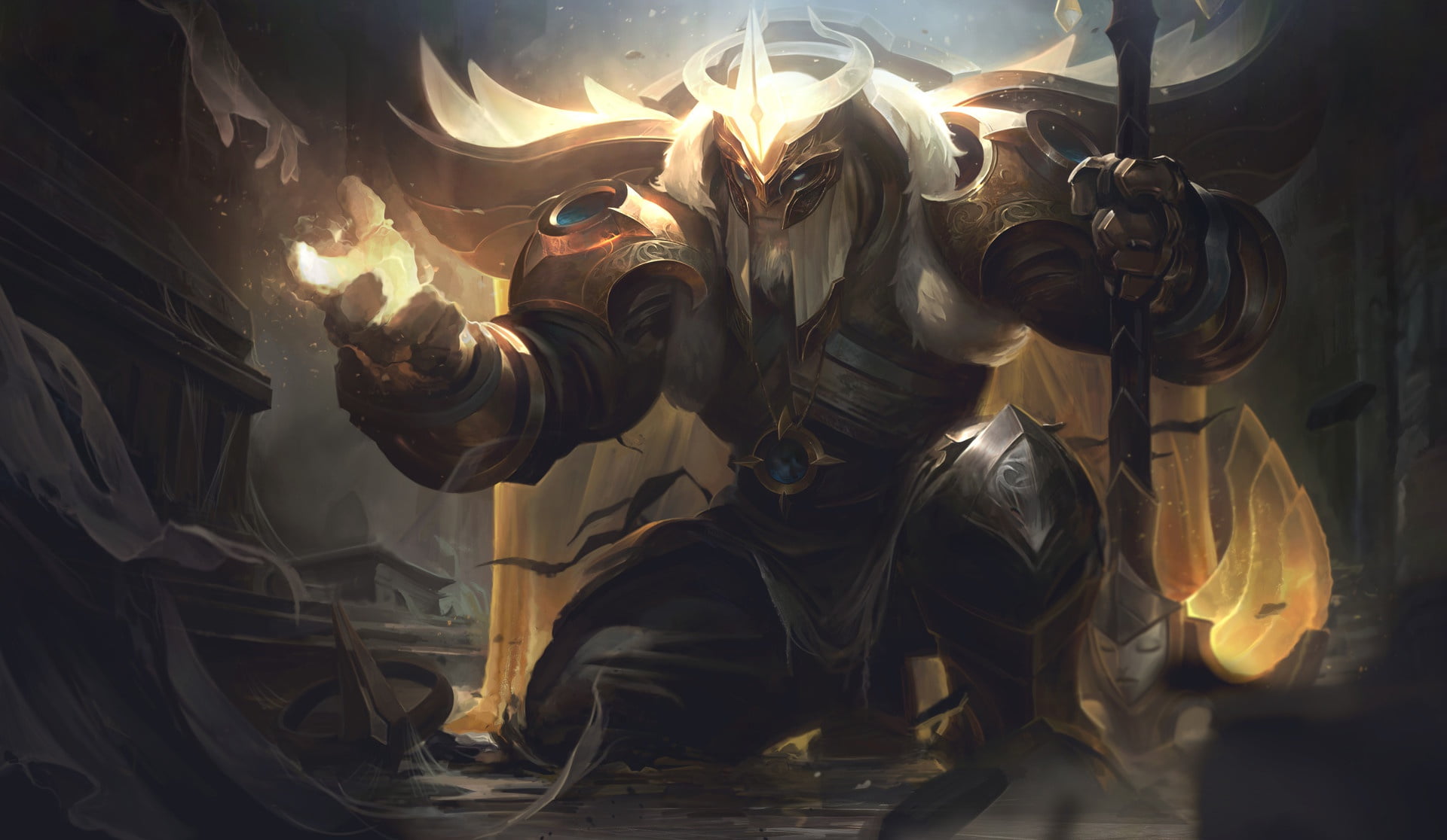 art, Alex Flores, location, League of Legends, 1080P, fantasy, Arclight Yorick, Riot Games, HD Wallpaper