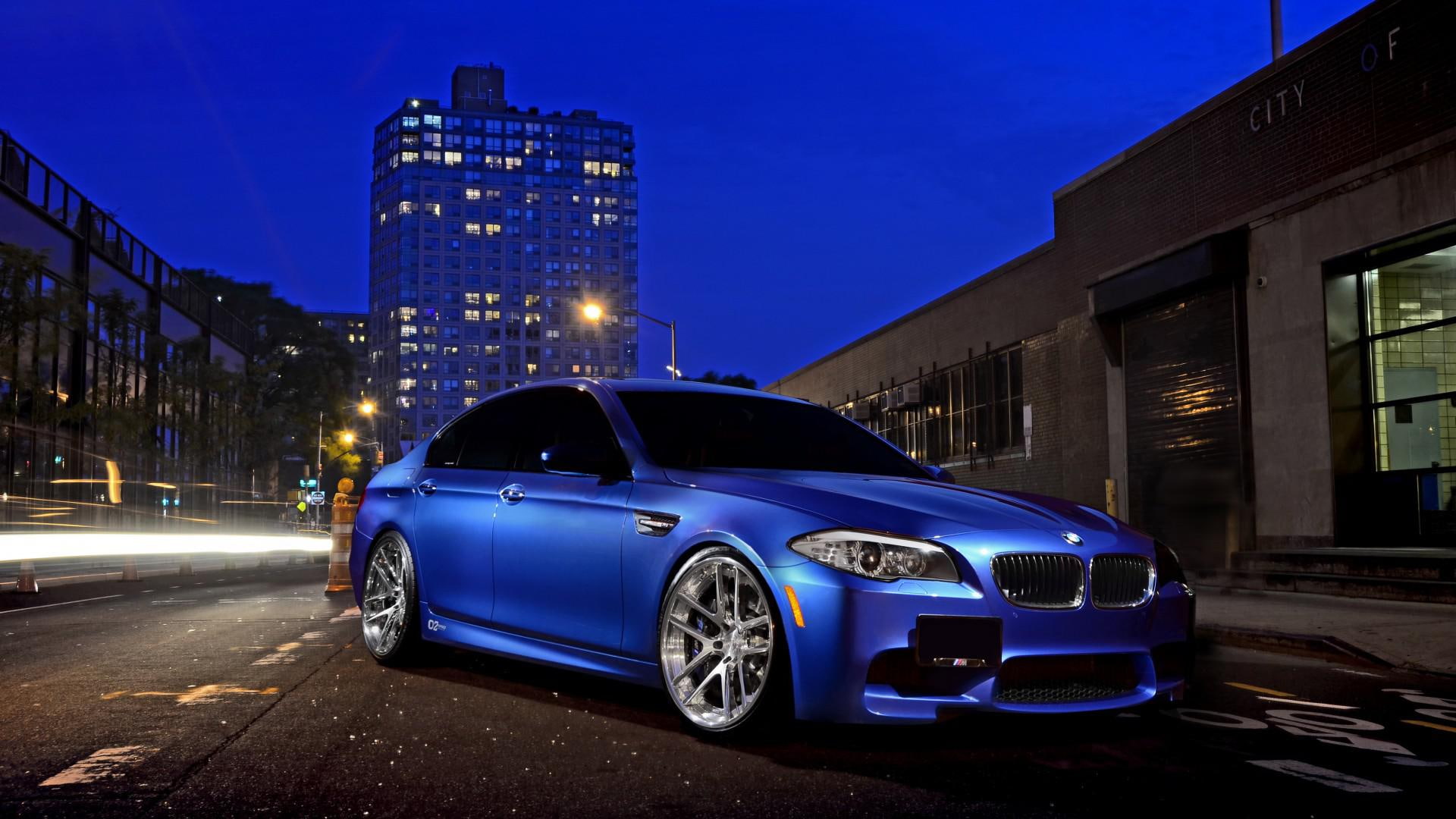 night, 1080P, bmw m5, m, bmw, hq, street, HD Wallpaper