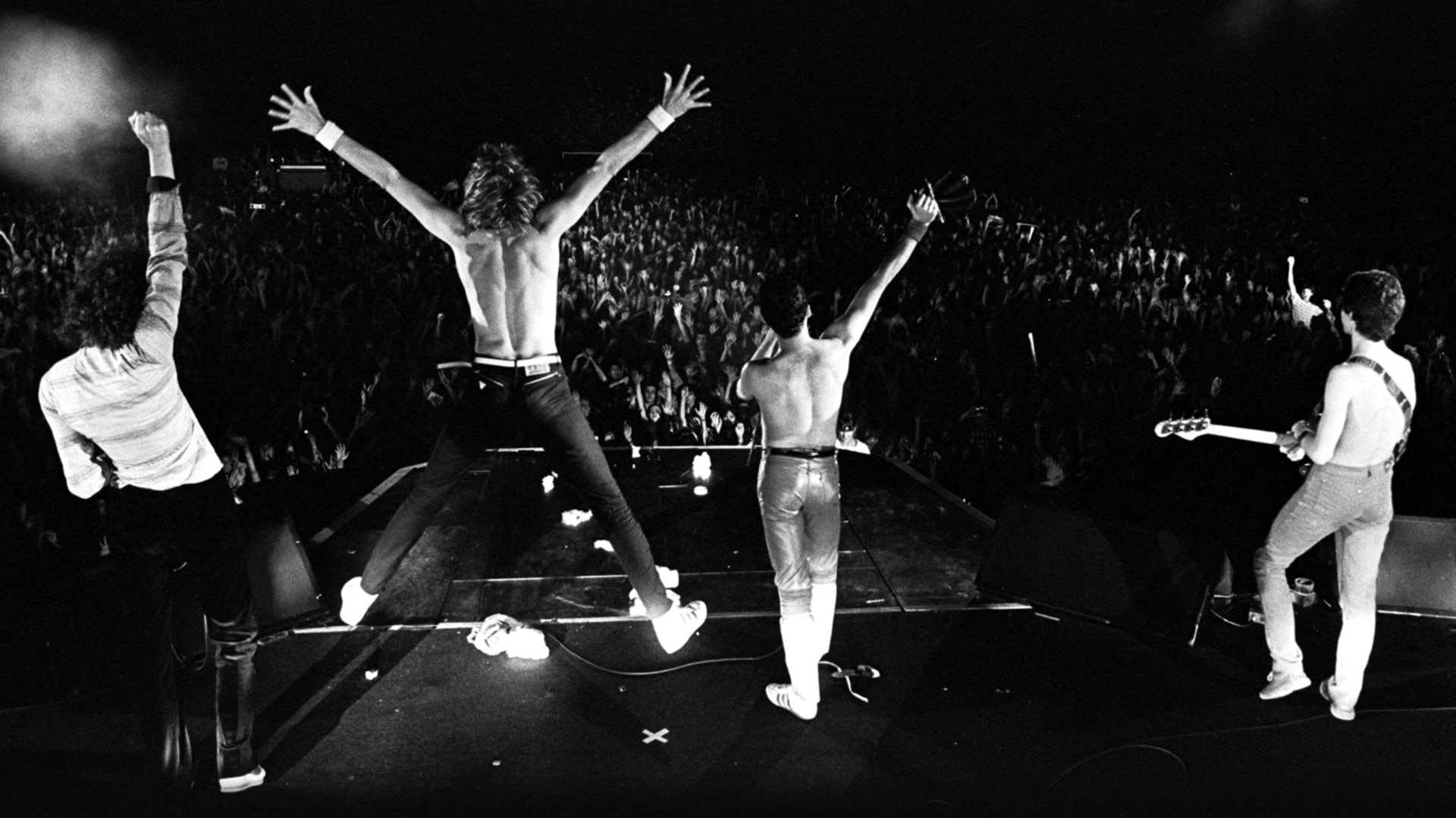 guitar, 1080P, crowd, concerts, classic, guitars, queen, rock, concert, HD Wallpaper