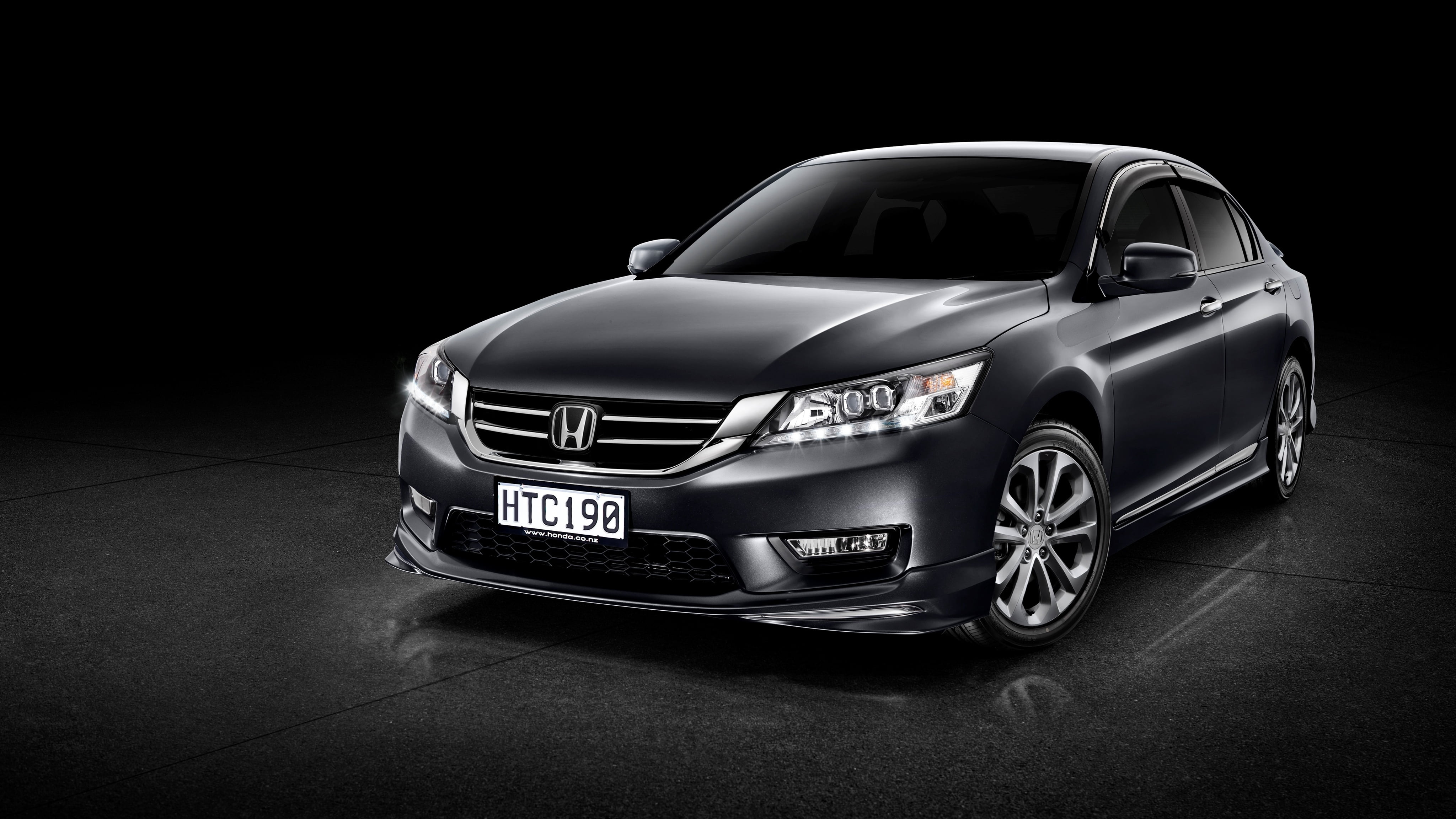 Accord, Honda, car, Sport, land vehicle, sports race, mode of transportation, competition, black background, sports car, silver colored, text, NZ-spec, HD Wallpaper