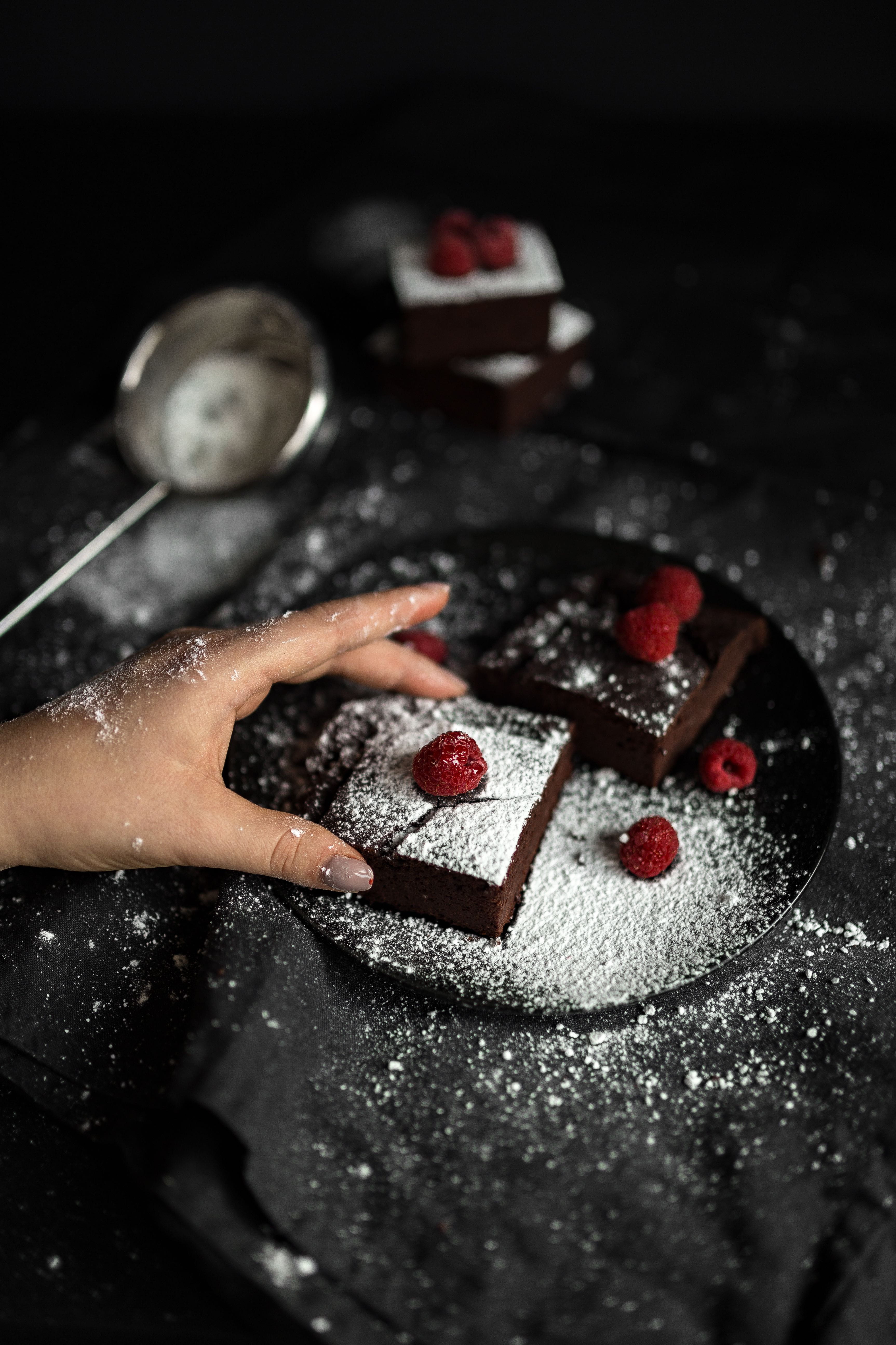 fruits, body part, hand, 5K, finger, raspberry, delicious, sweet food, human Hand, christmas, human body part, RED BEAN, focus on foreground, PEANUT BUTTER, Phone HD Wallpaper