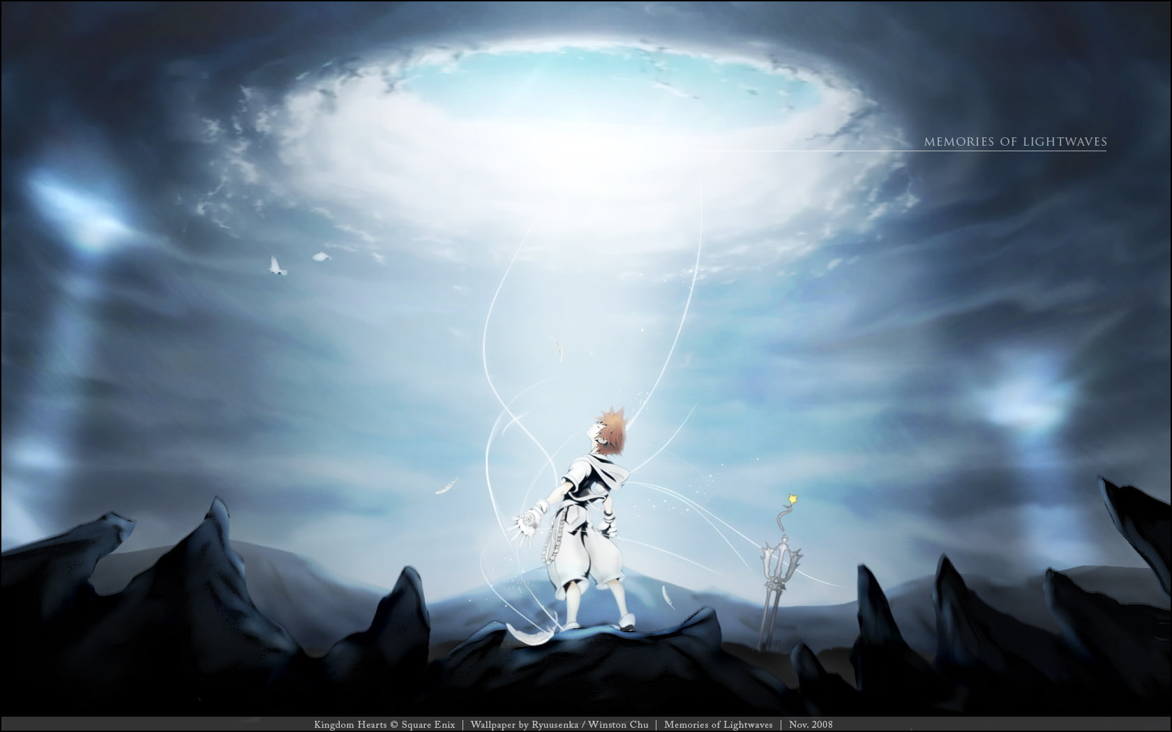 720P, sora, video games, disney, anime, hearts, kingdom, hd, HD Wallpaper