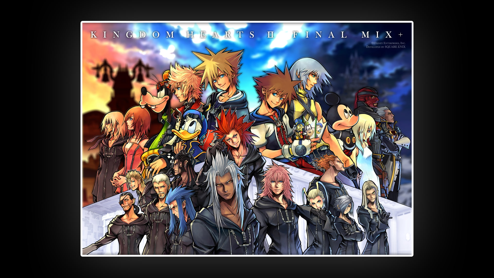 disney, anime, hearts, black, kingdom, video games, 1080P, hd, HD Wallpaper