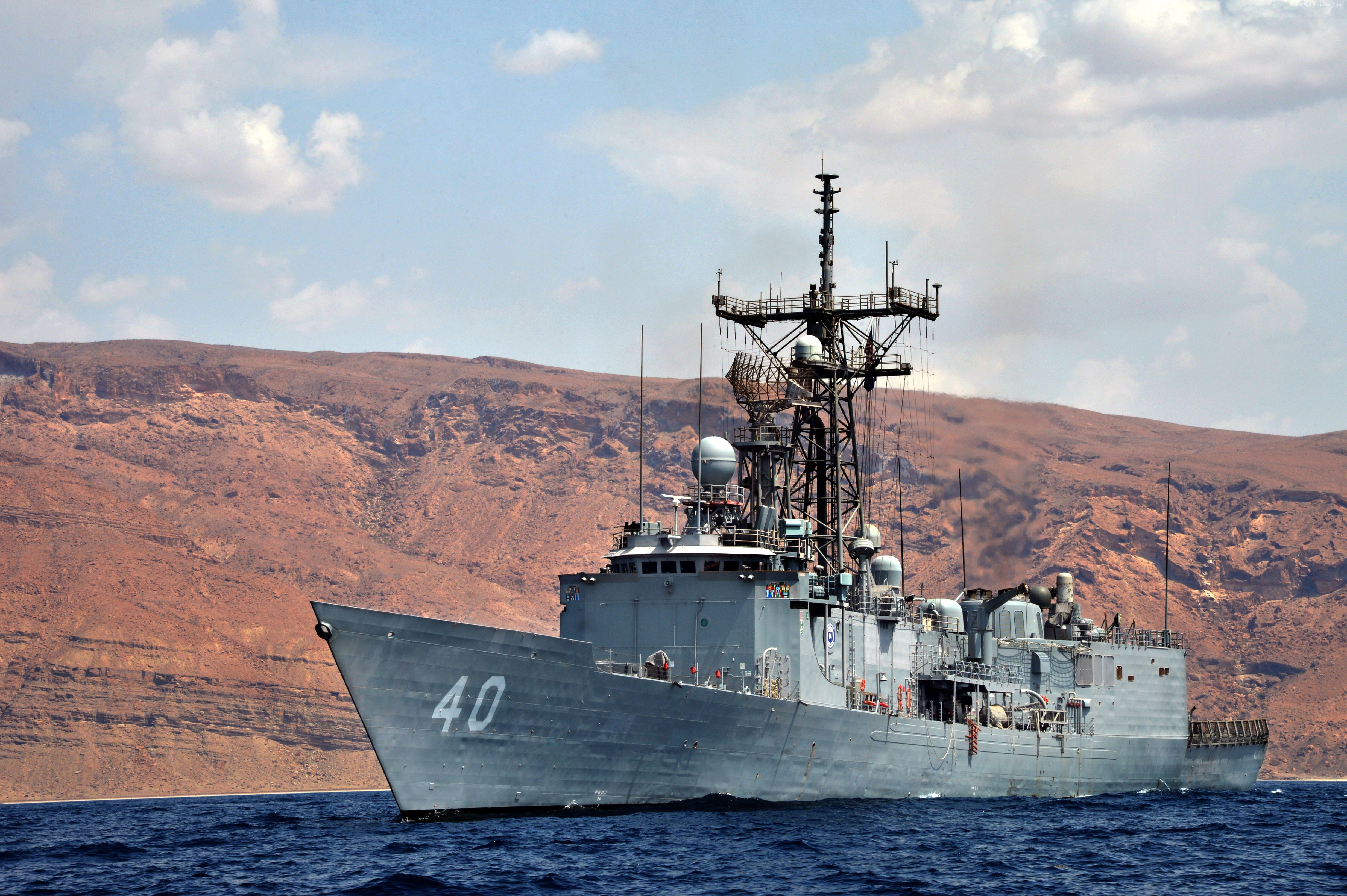 FFG-7, warship, USS Oliver Hazard Perry, U.S. Navy, frigate, class, 4K, HD Wallpaper